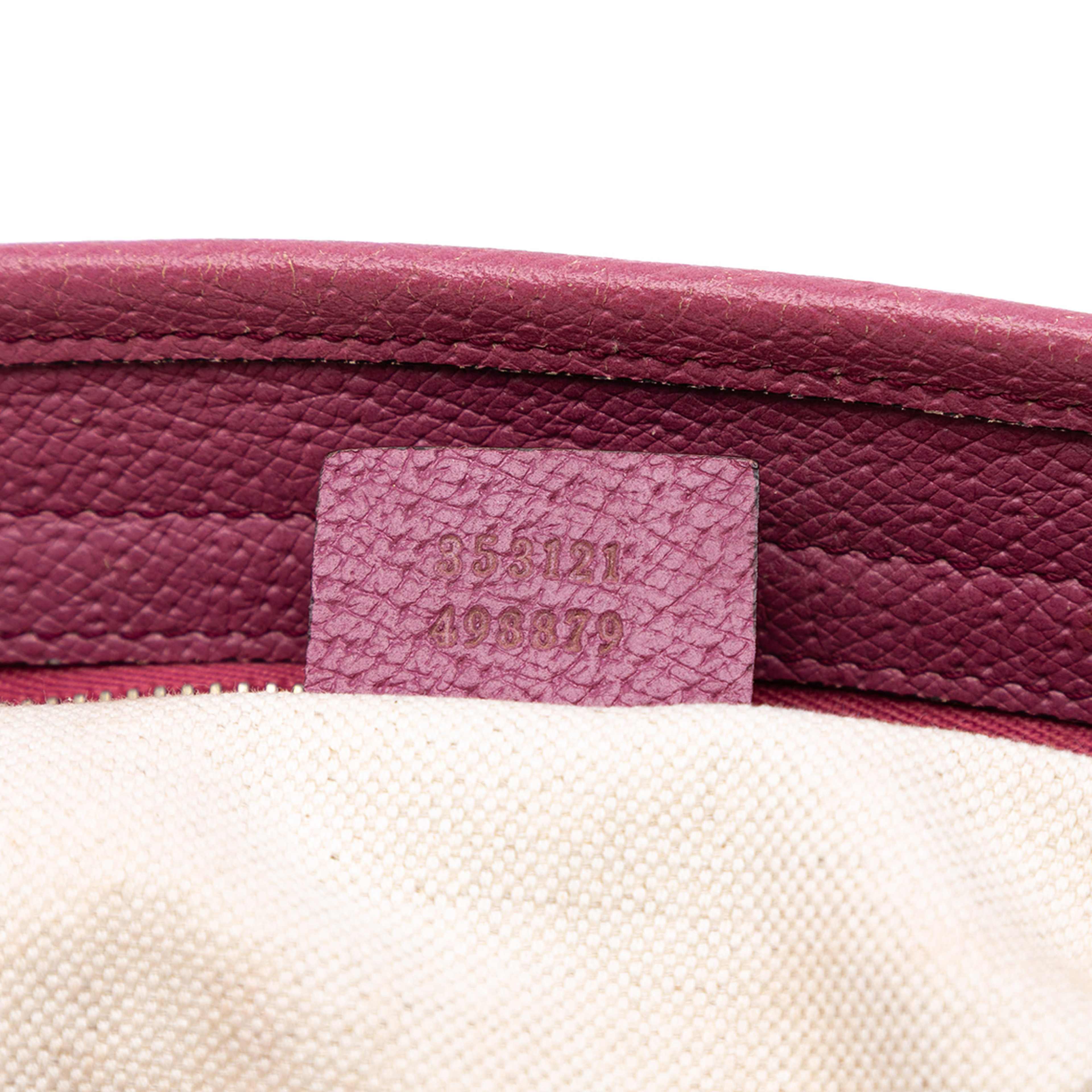 Gucci Small Gg Canvas Bree Satchel, från Luxclusif, i färgen rosa. Klicka för att öppna bilden i stort format