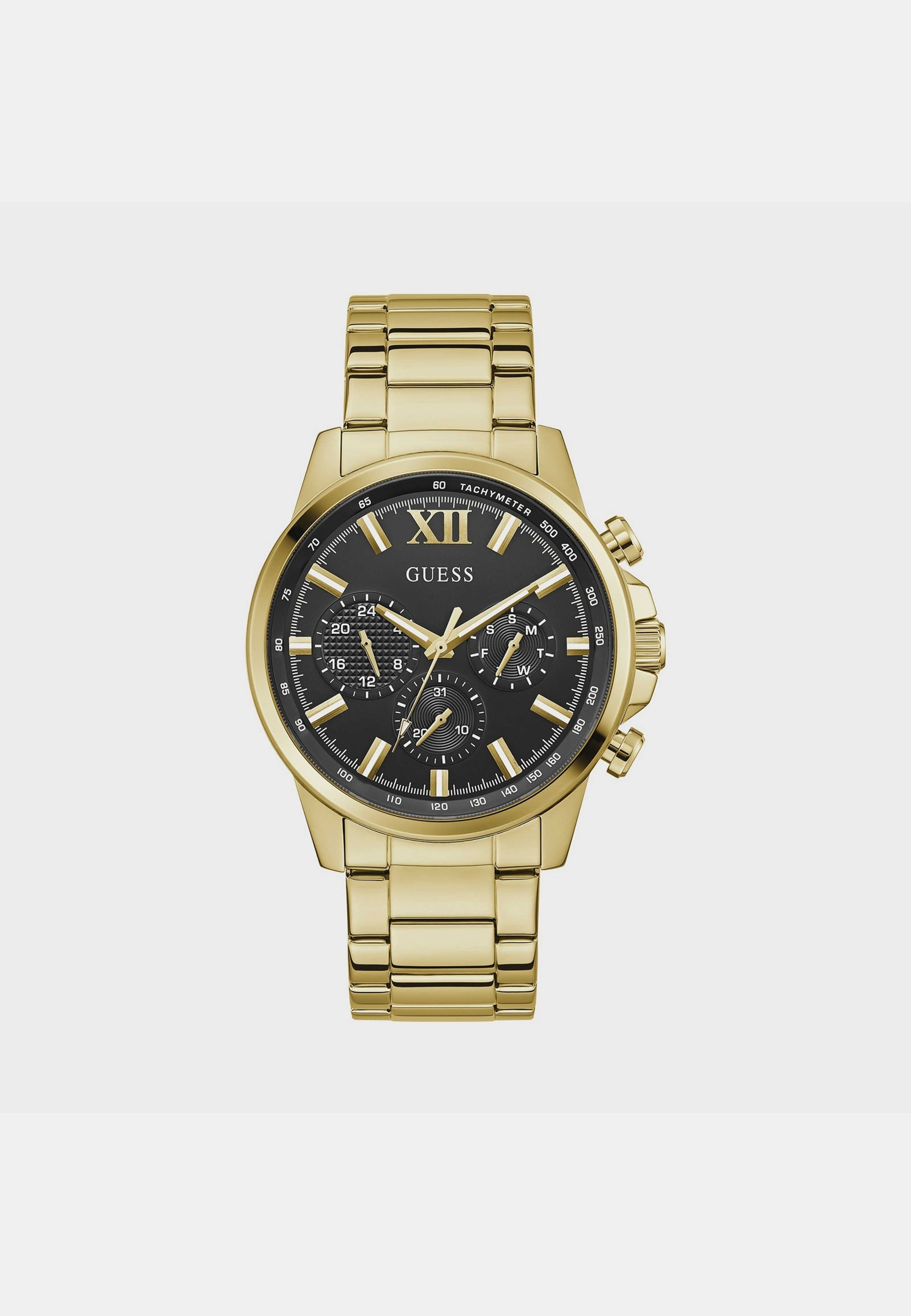 Guess Walker Herr Svart/guld, Metallband - Gw0900g3, från Guess, i färgen 1. Klicka för att öppna bilden i stort format