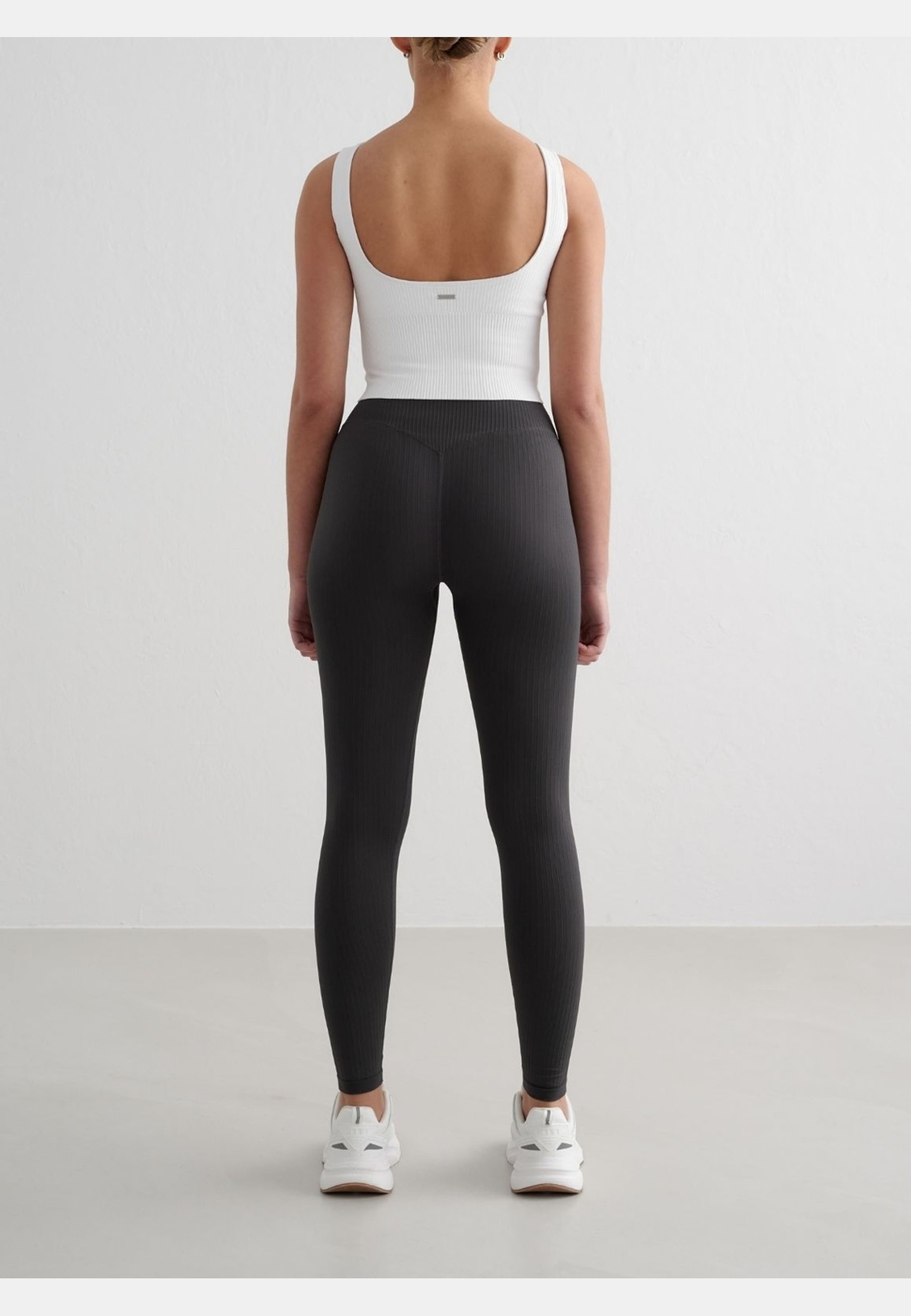 White Ribbed Seamless Shaping Bralette