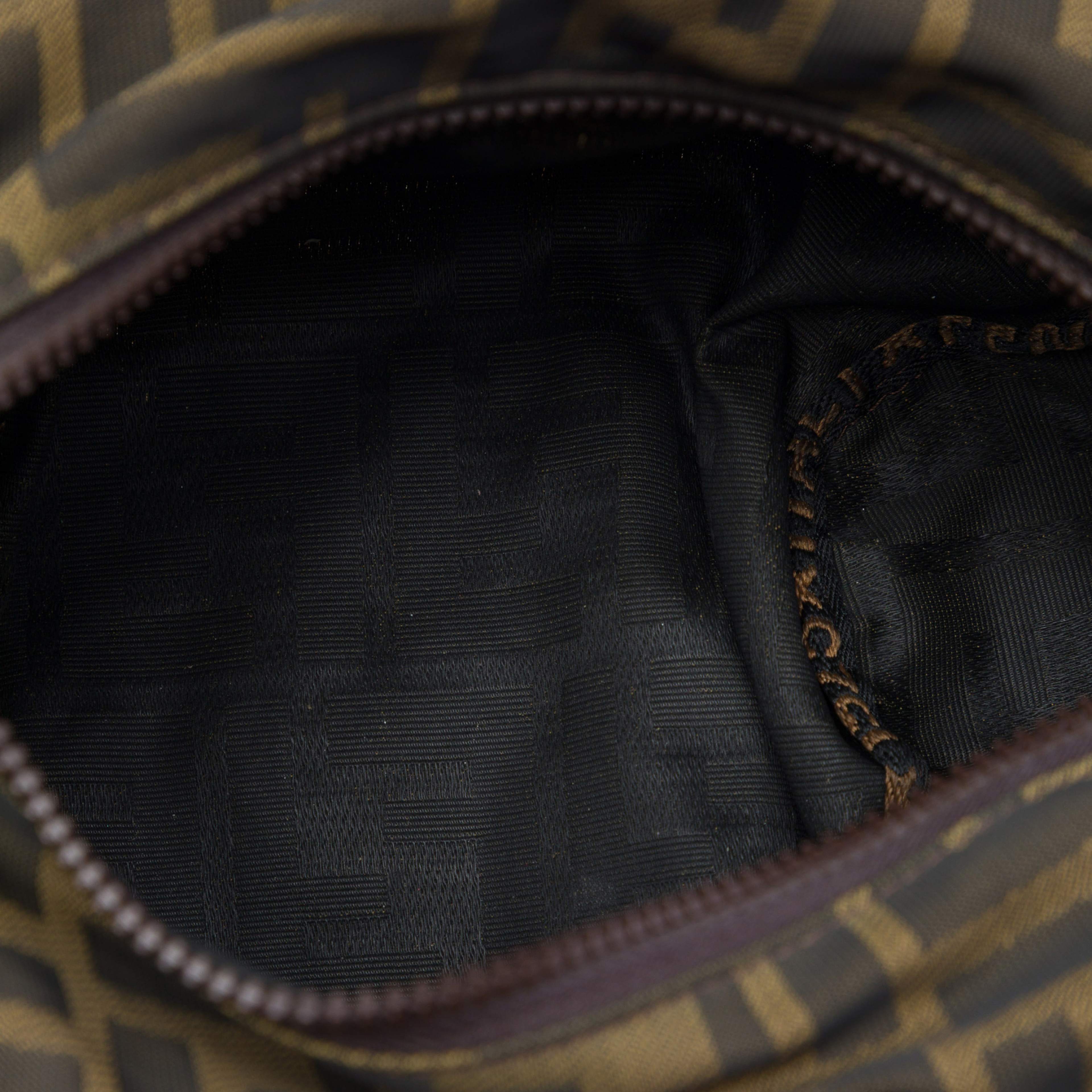 Fendi Mini Zucca Canvas Satchel, från Luxclusif, i färgen brun. Klicka för att öppna bilden i stort format