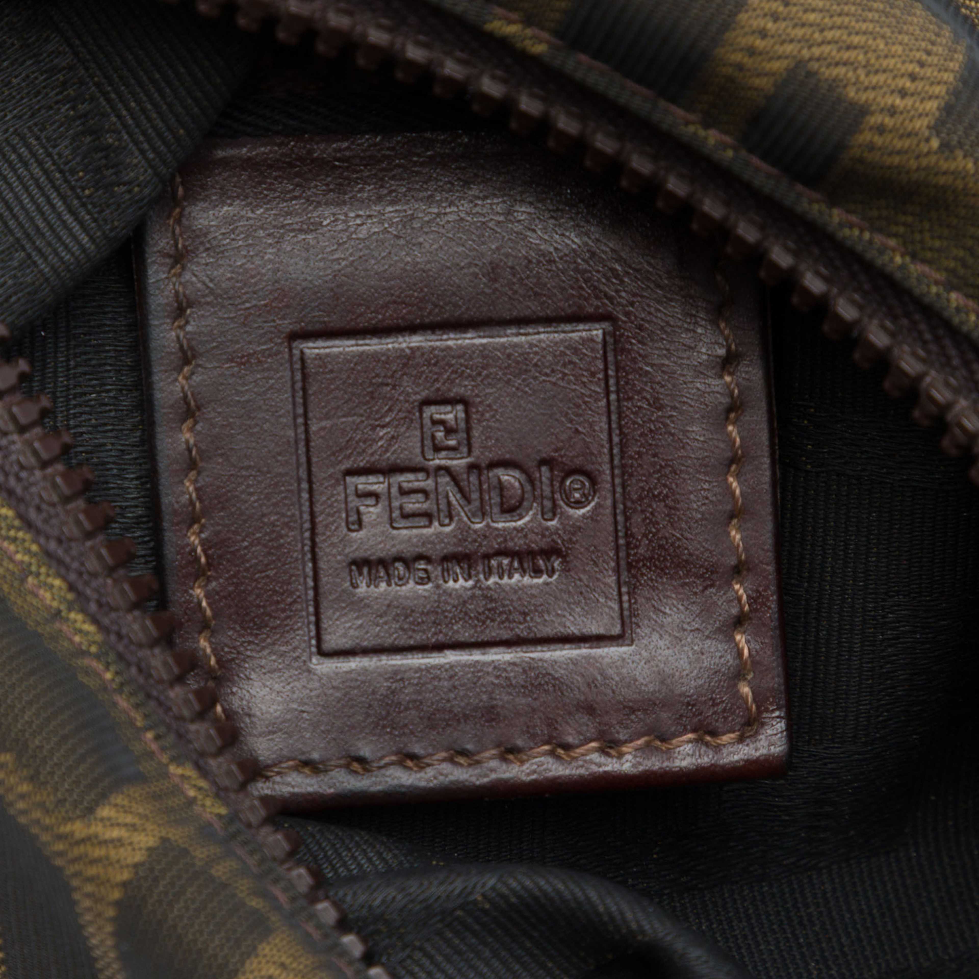 Fendi Mini Zucca Canvas Satchel, från Luxclusif, i färgen brun. Klicka för att öppna bilden i stort format