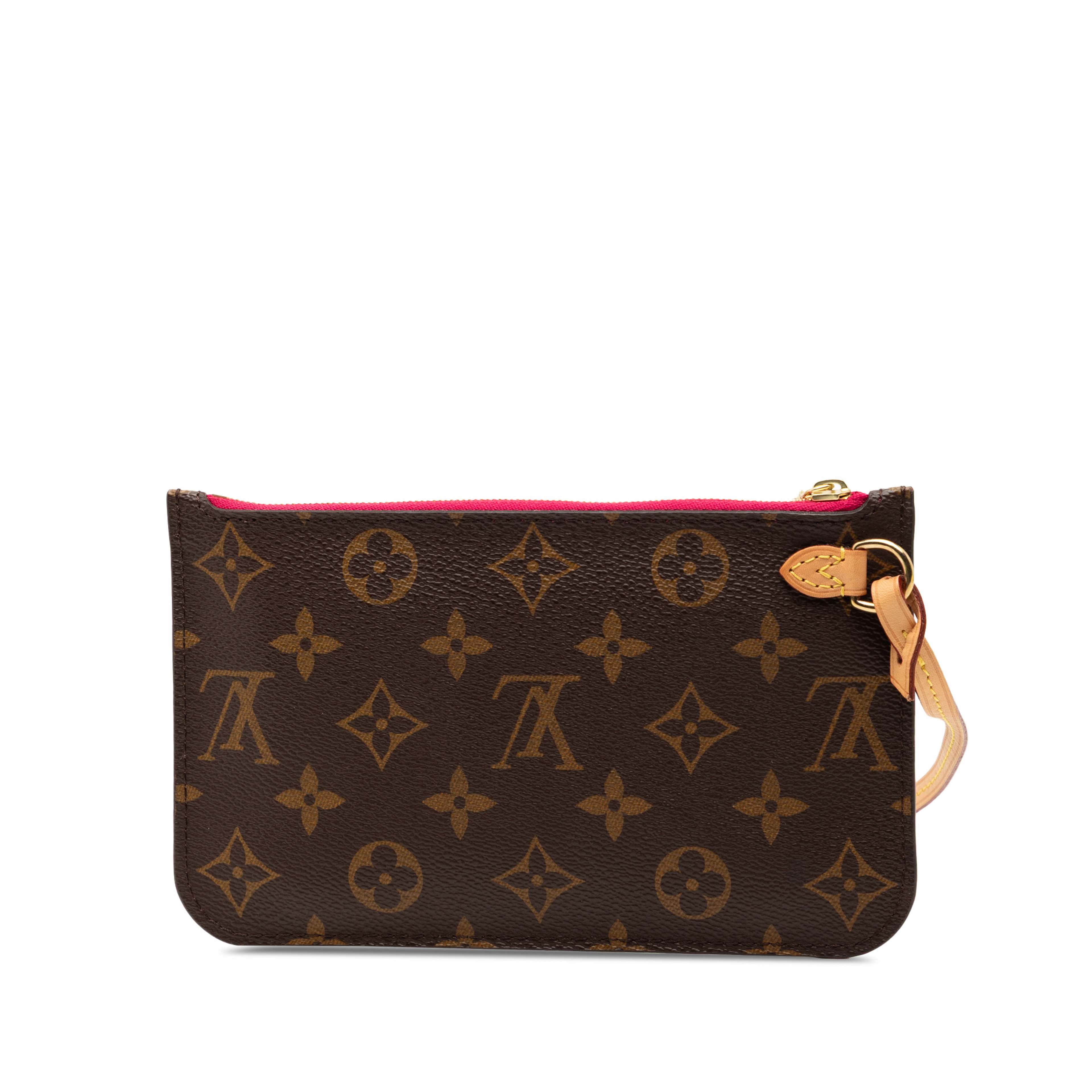 Louis Vuitton Monogram Neverfull Pouch Pm, från Luxclusif, i färgen brown. Klicka för att öppna bilden i stort format