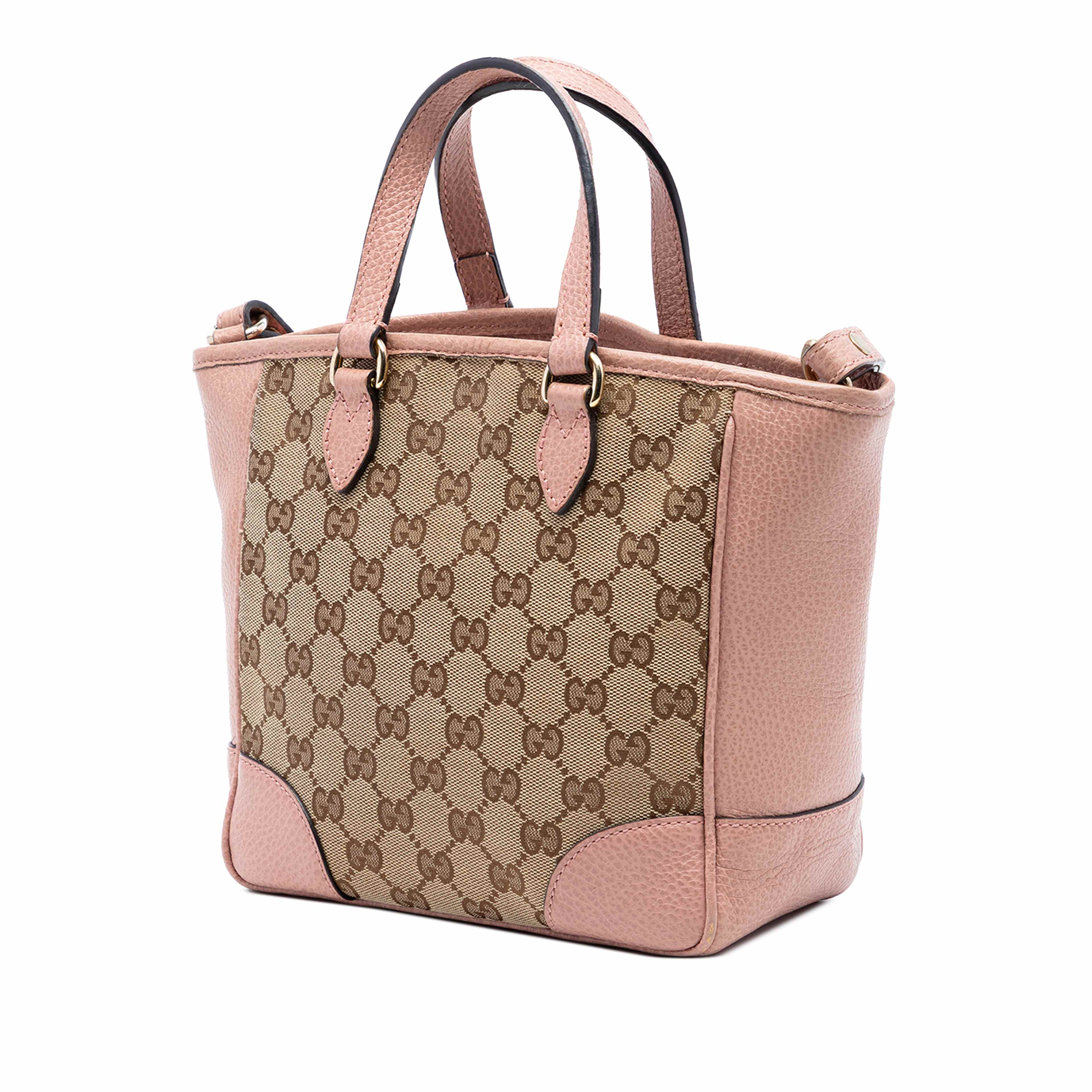 Gucci Small Gg Canvas Bree Satchel, från Luxclusif, i färgen beige. Klicka för att öppna bilden i stort format