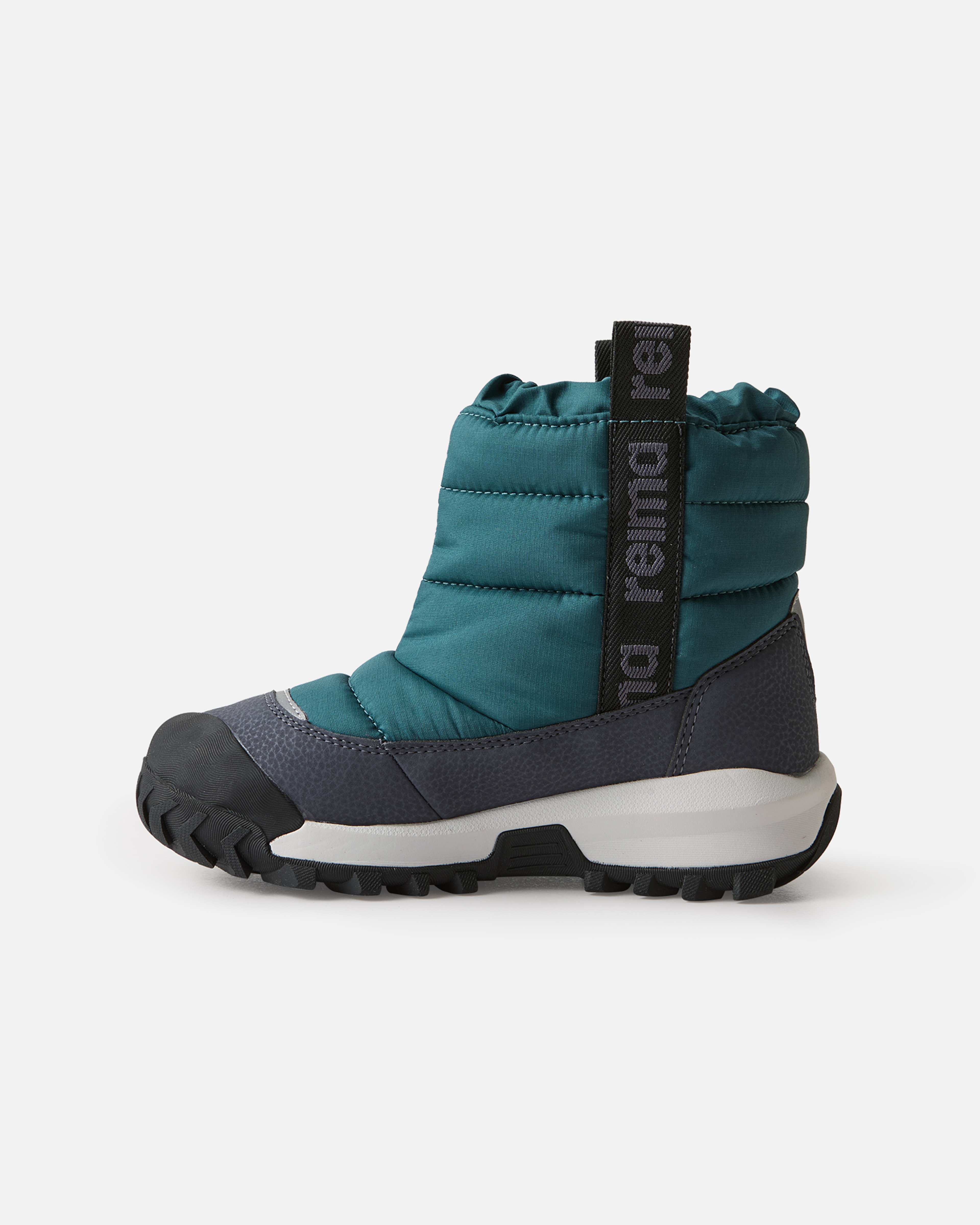 Reimatec Vinterstövlar Lumiloma, från Reima, i färgen dark teal. Klicka för att öppna bilden i stort format