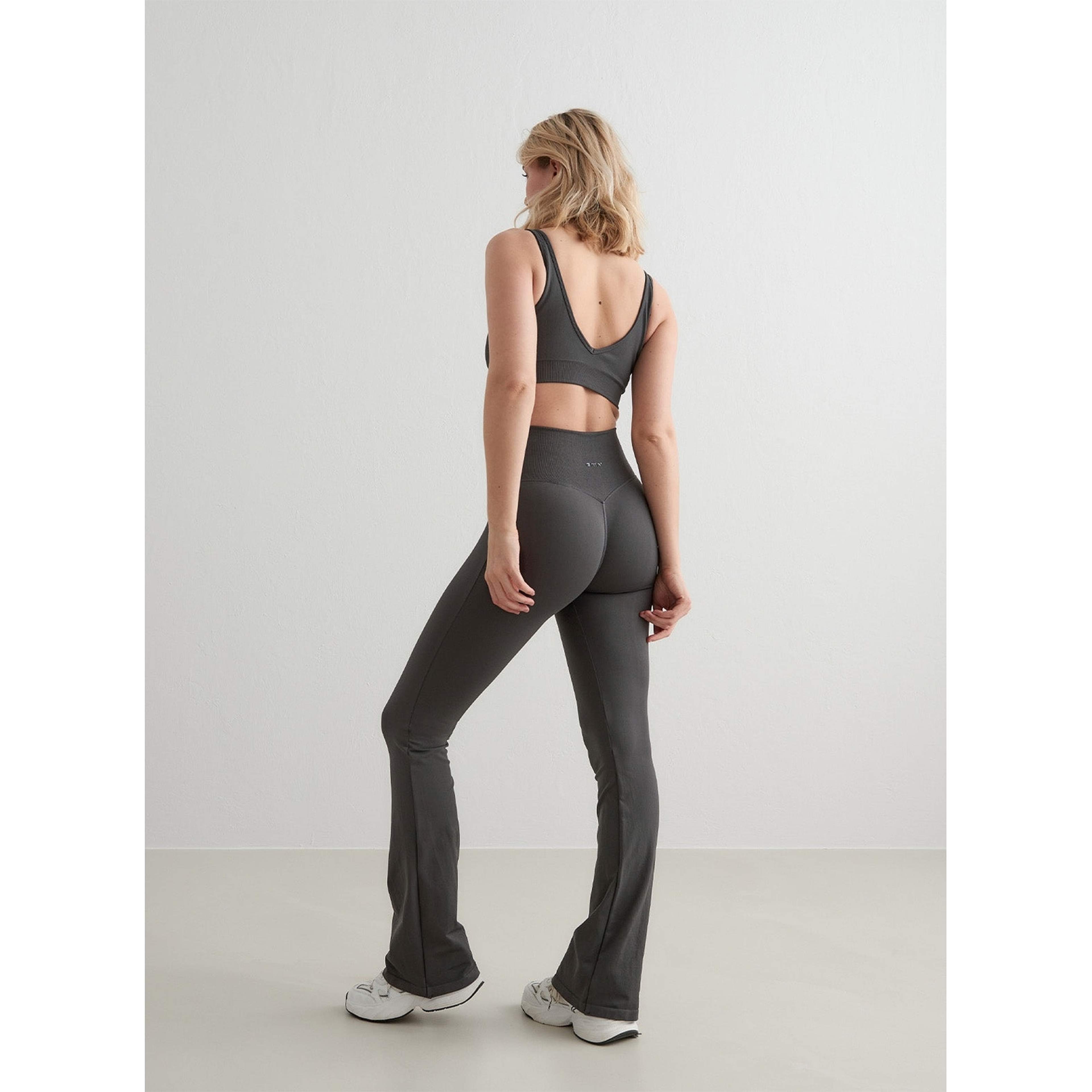 Shadow Grey Shape Seamless Flare Tights