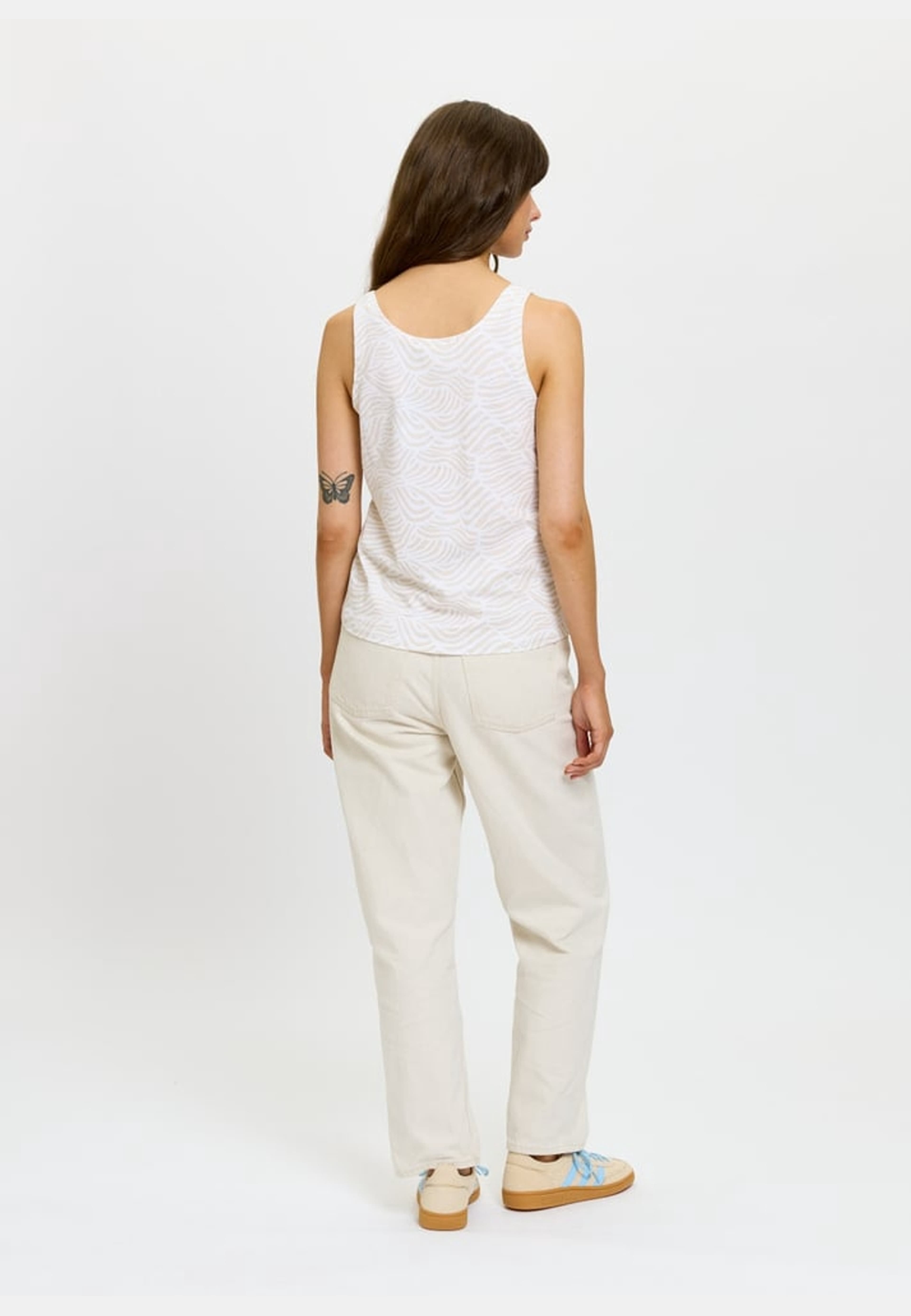 Melina Linne Windy Wave Vit/beige, från emmamalena, i färgen beige. Klicka för att öppna bilden i stort format