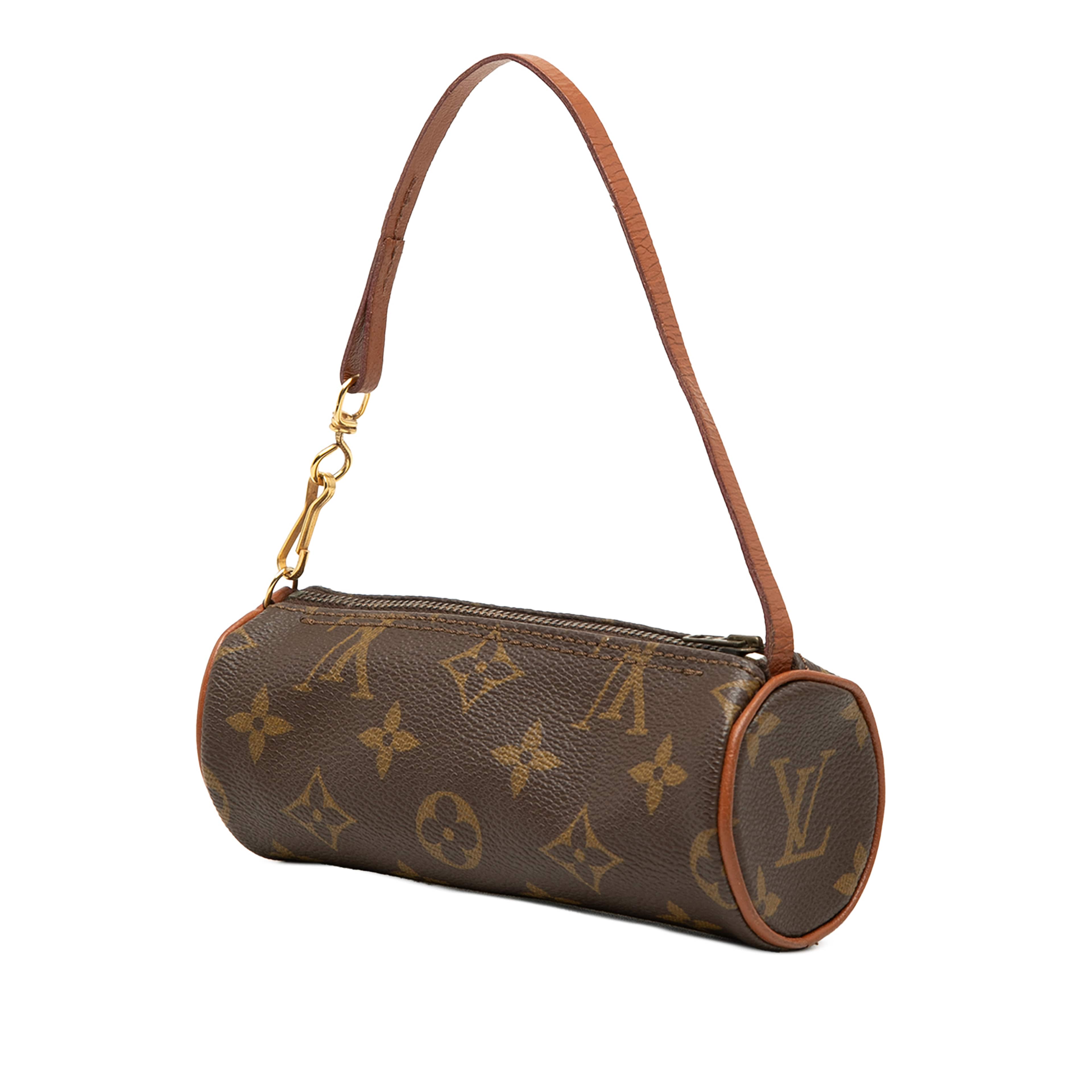 Louis Vuitton Monogram Papillon Pochette, från Luxclusif, i färgen brun. Klicka för att öppna bilden i stort format