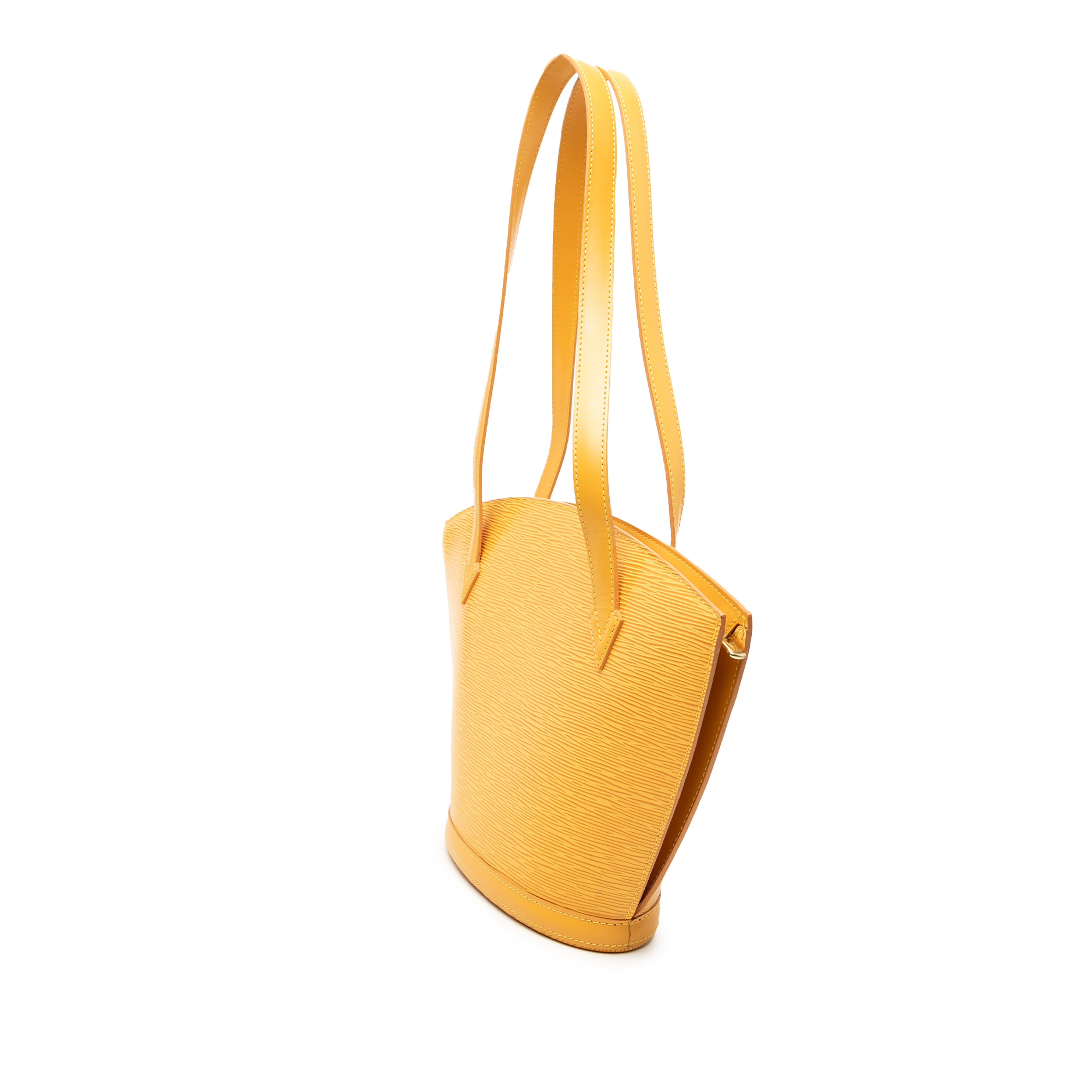 Louis Vuitton Epi Saint Jacques Pm Long Strap, från Luxclusif, i färgen gul. Klicka för att öppna bilden i stort format