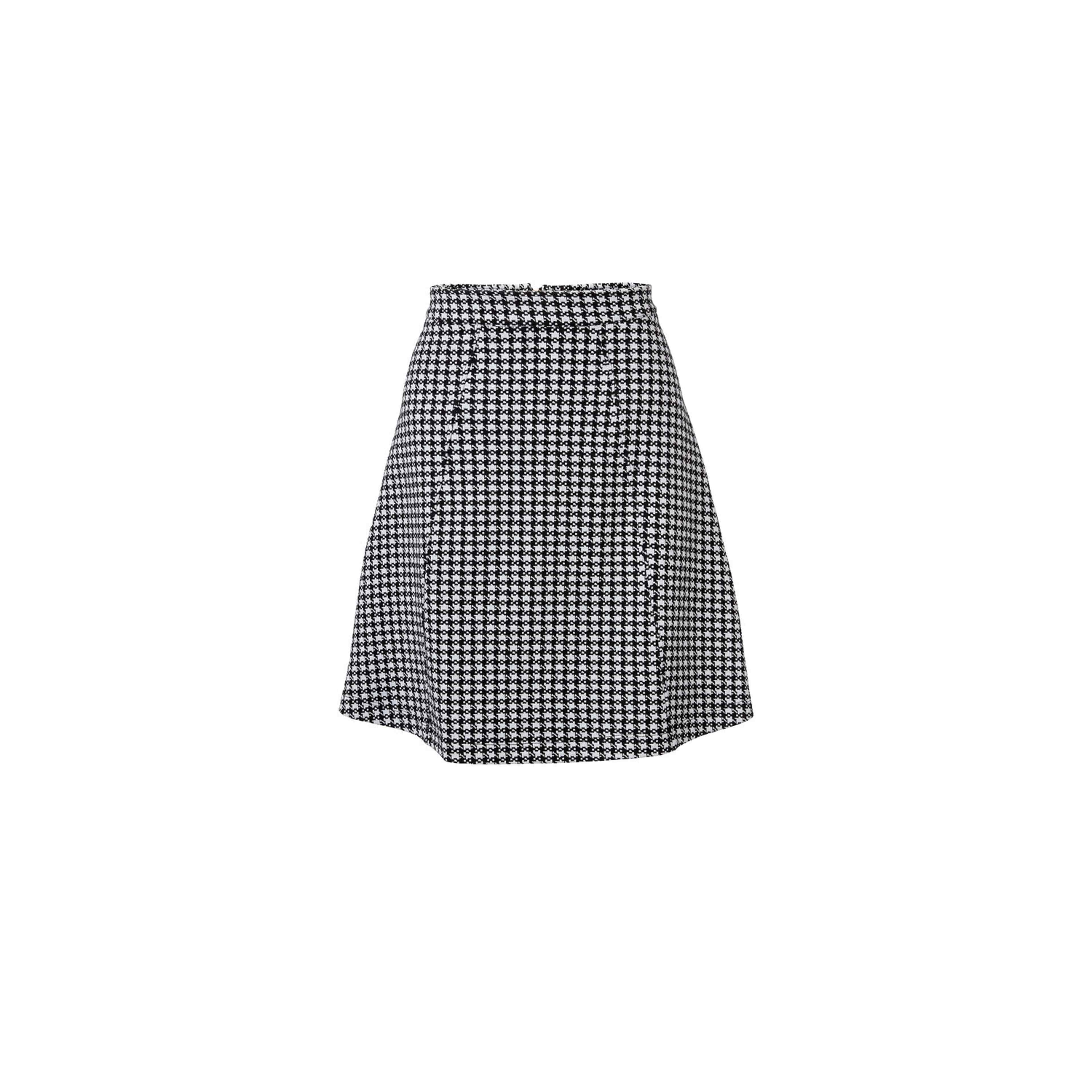 - Madeleine Dogtooth Skirt Black