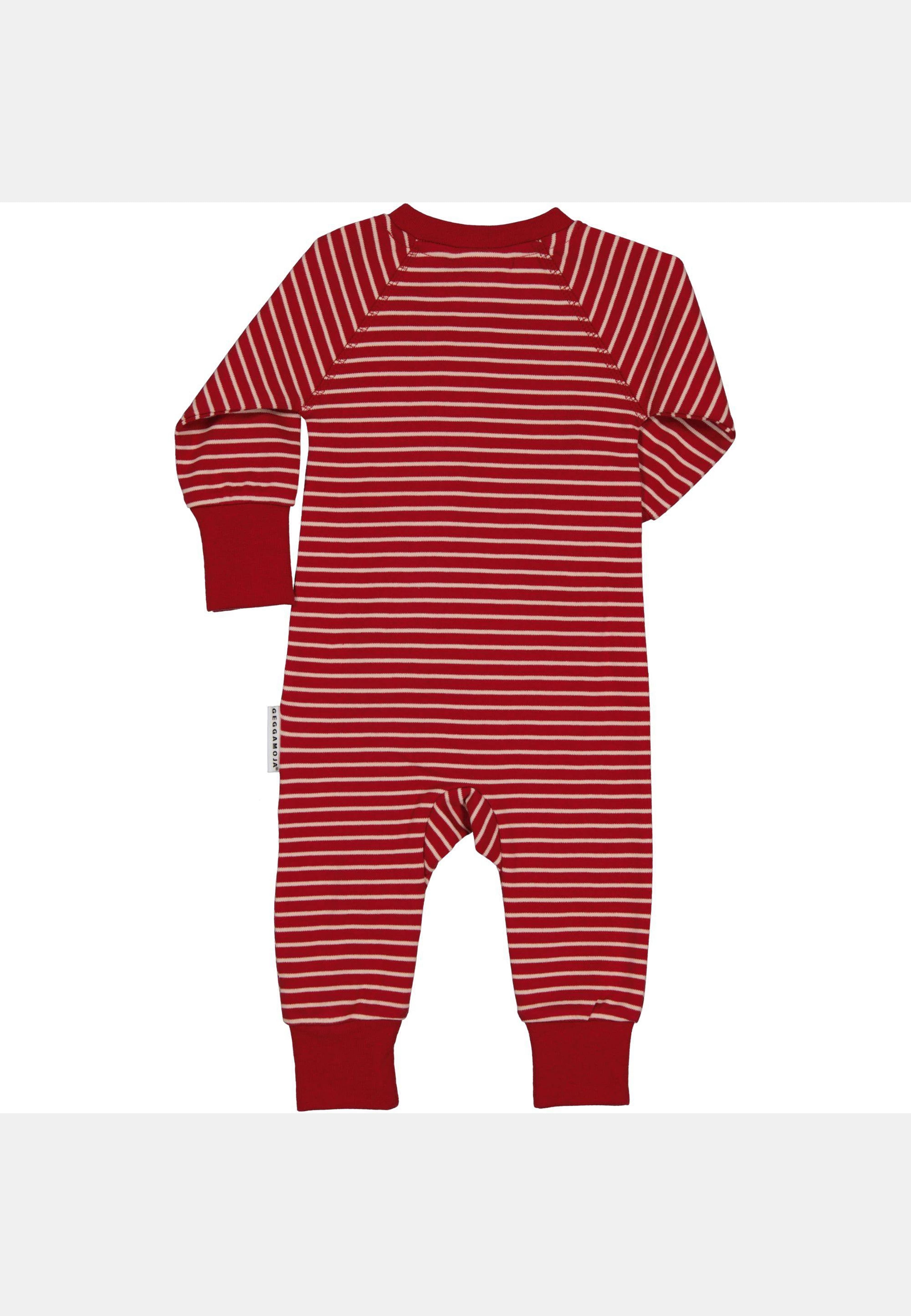 Pyjamas Med Tvåvägsdragkedja, från Geggamoja, i färgen red. Klicka för att öppna bilden i stort format