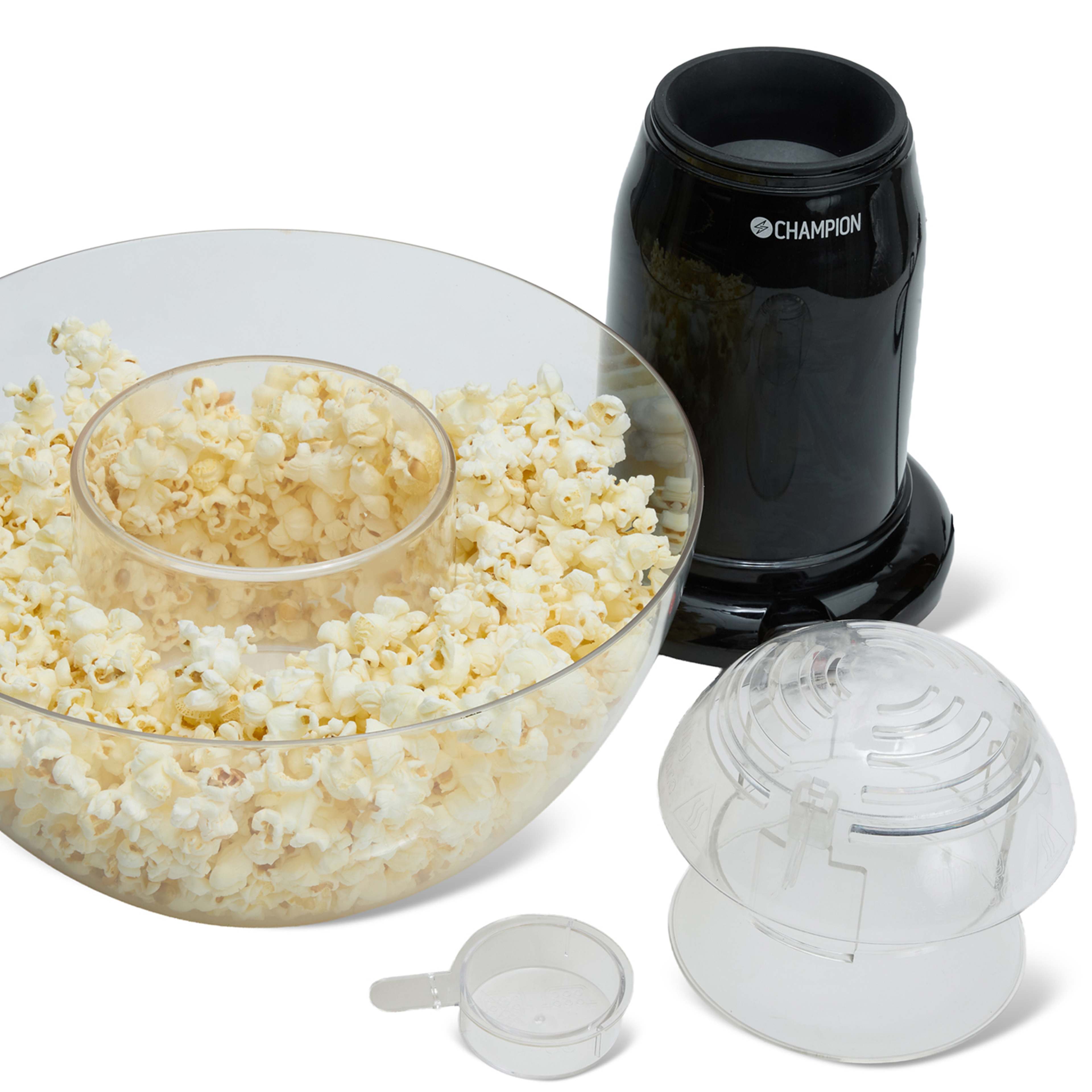 Popcornmaskin Pop-in-bowl Pcm300 Svart Metallic, från Champion Nordic, i färgen svart. Klicka för att öppna bilden i stort format