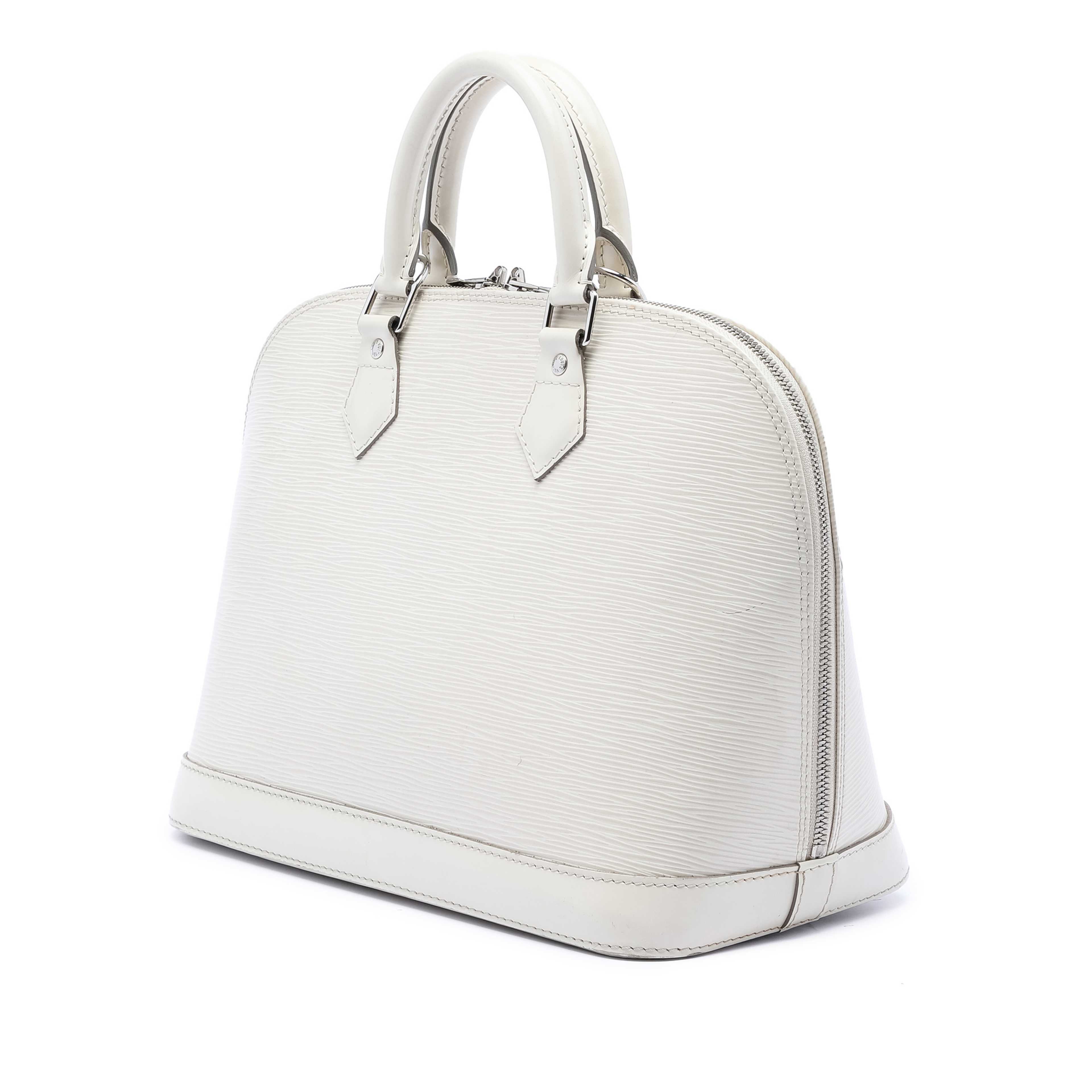 Louis Vuitton Epi Alma Pm, från Luxclusif, i färgen white. Klicka för att öppna bilden i stort format