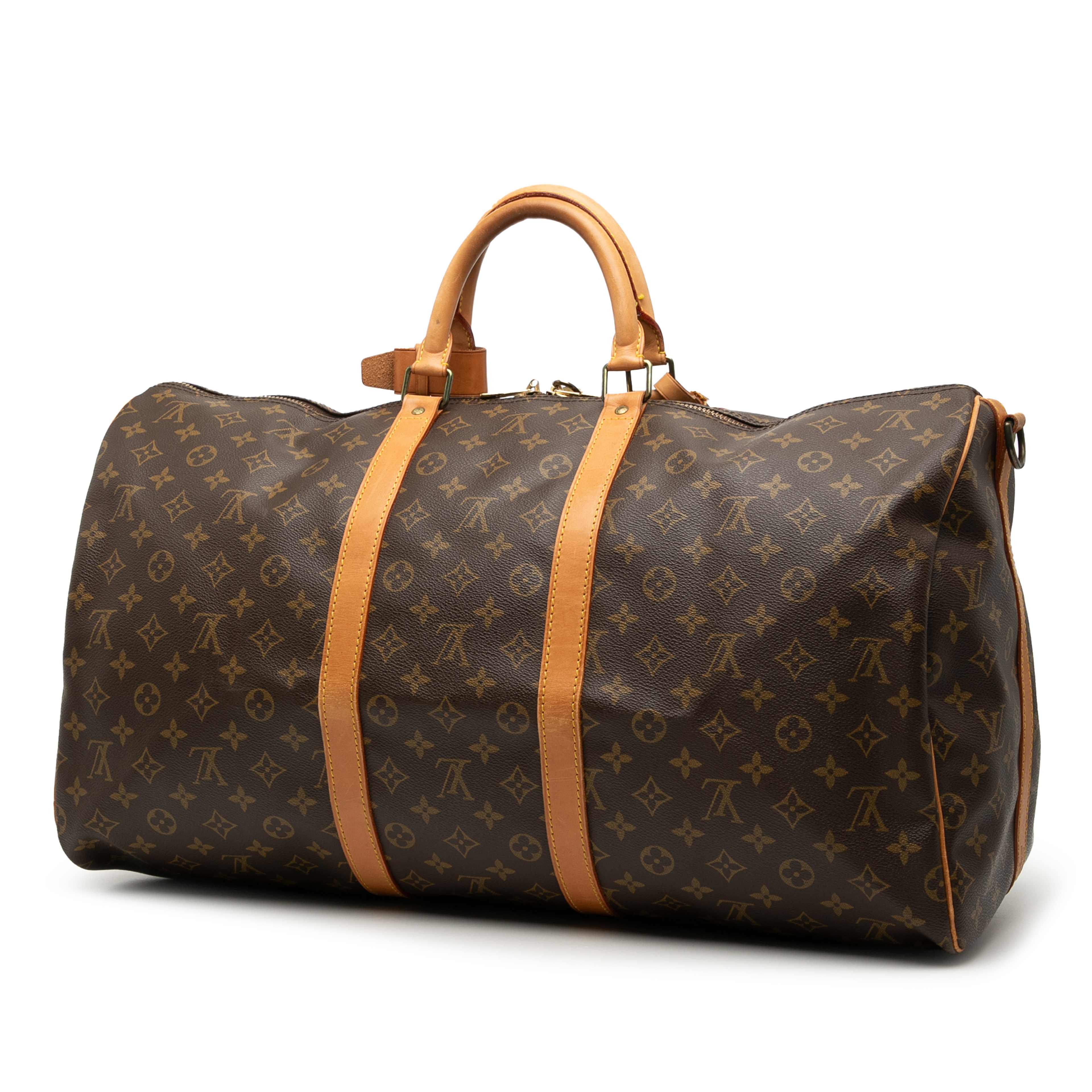 Louis Vuitton Monogram Keepall Bandouliere 55, från Luxclusif, i färgen brown. Klicka för att öppna bilden i stort format