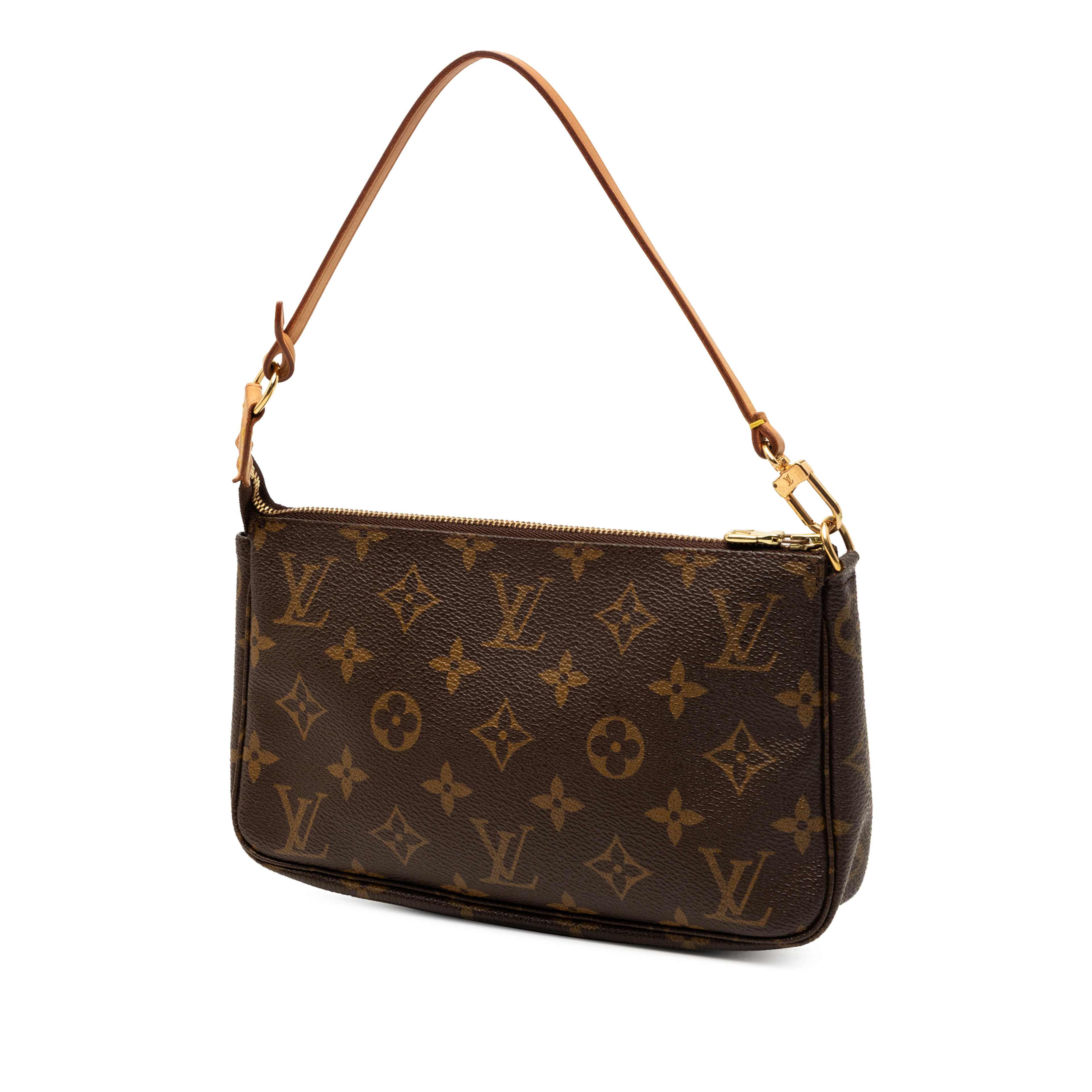Louis Vuitton Monogram Pochette Accessoires, från Luxclusif, i färgen brun. Klicka för att öppna bilden i stort format