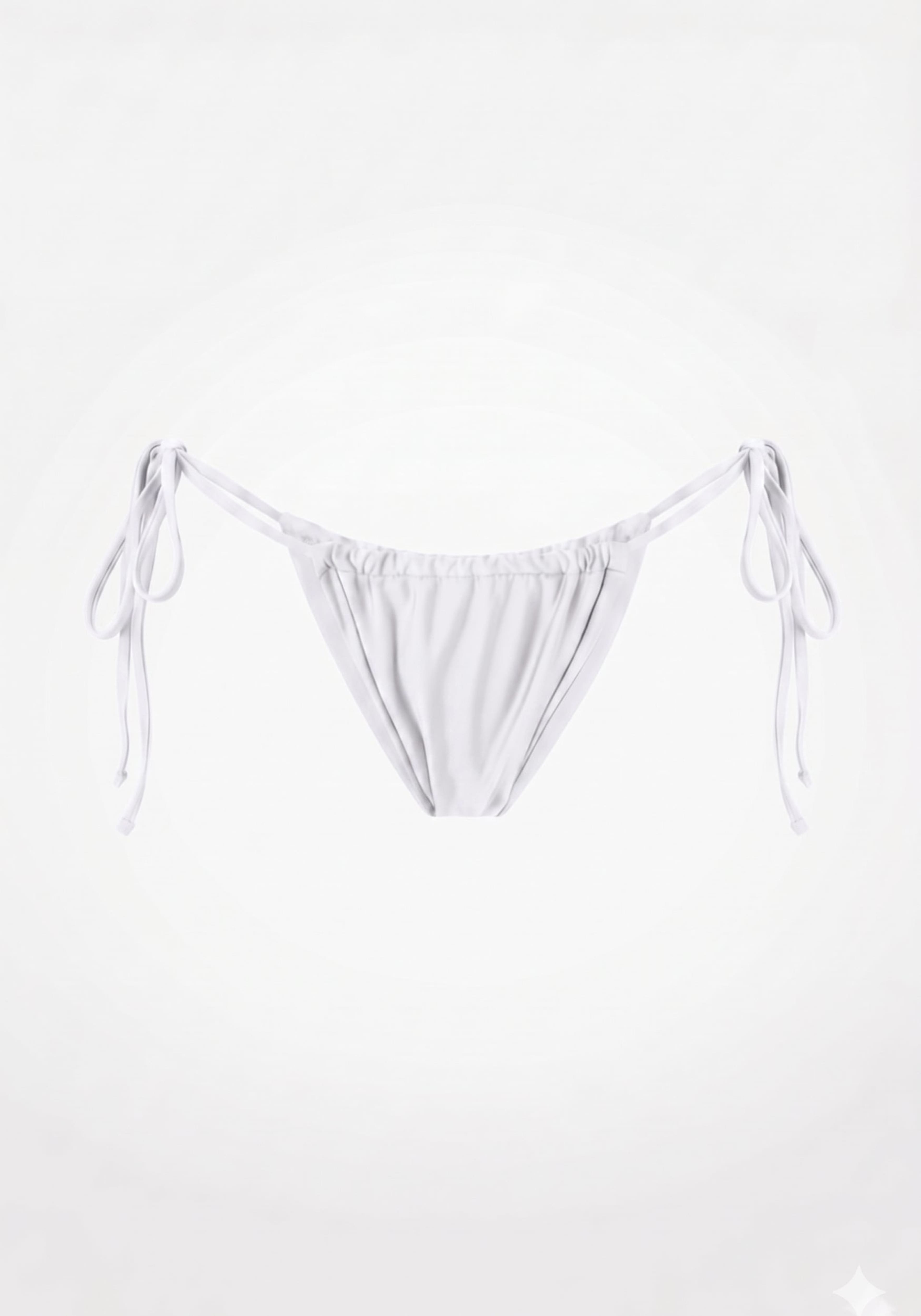Swim Tie Bikini Bottom, från Drop of Mindfulness, i färgen satin seashell white. Klicka för att öppna bilden i stort format