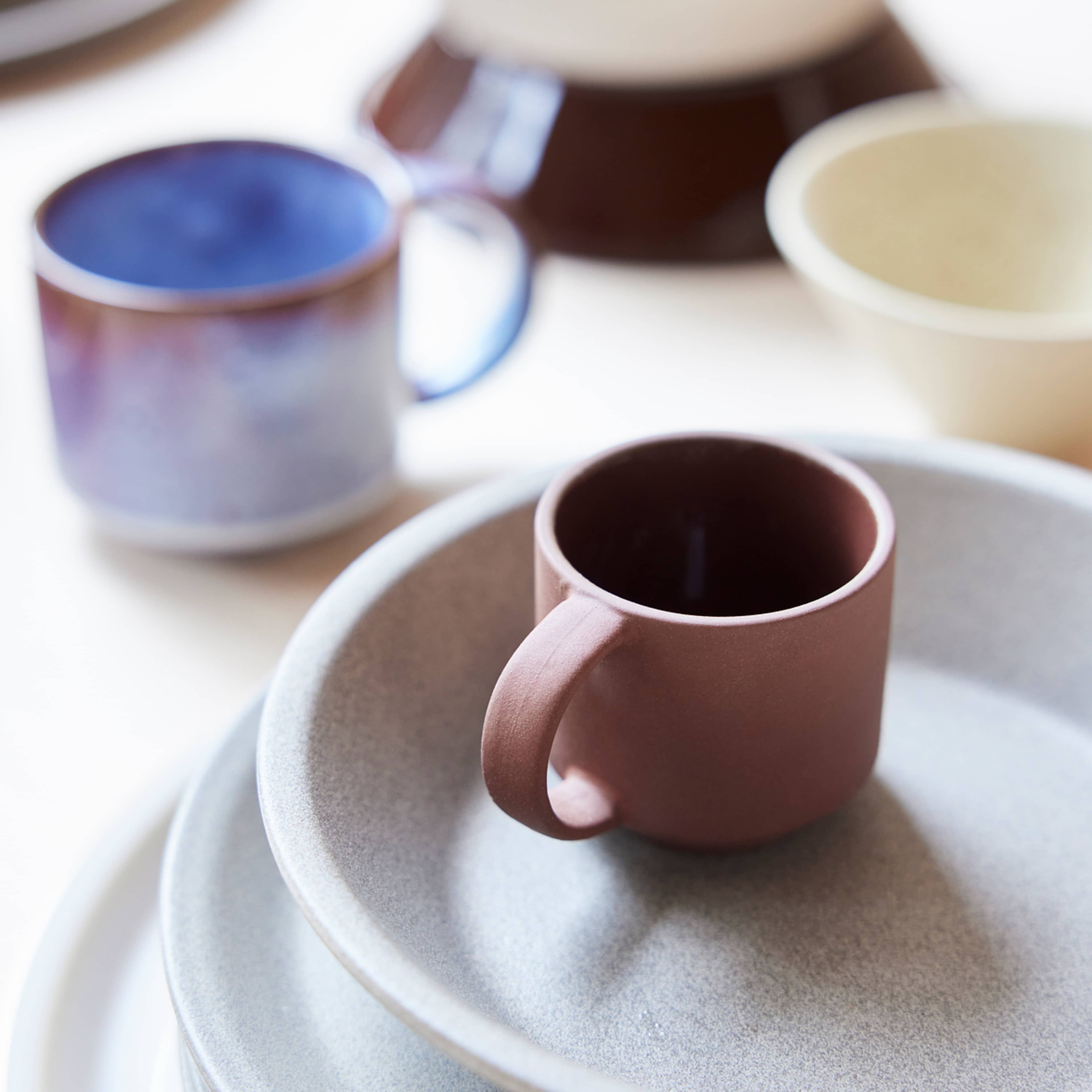 Yuka Espresso Cup - Pack Of 2, från OYOY Living, i färgen dark terracotta. Klicka för att öppna bilden i stort format
