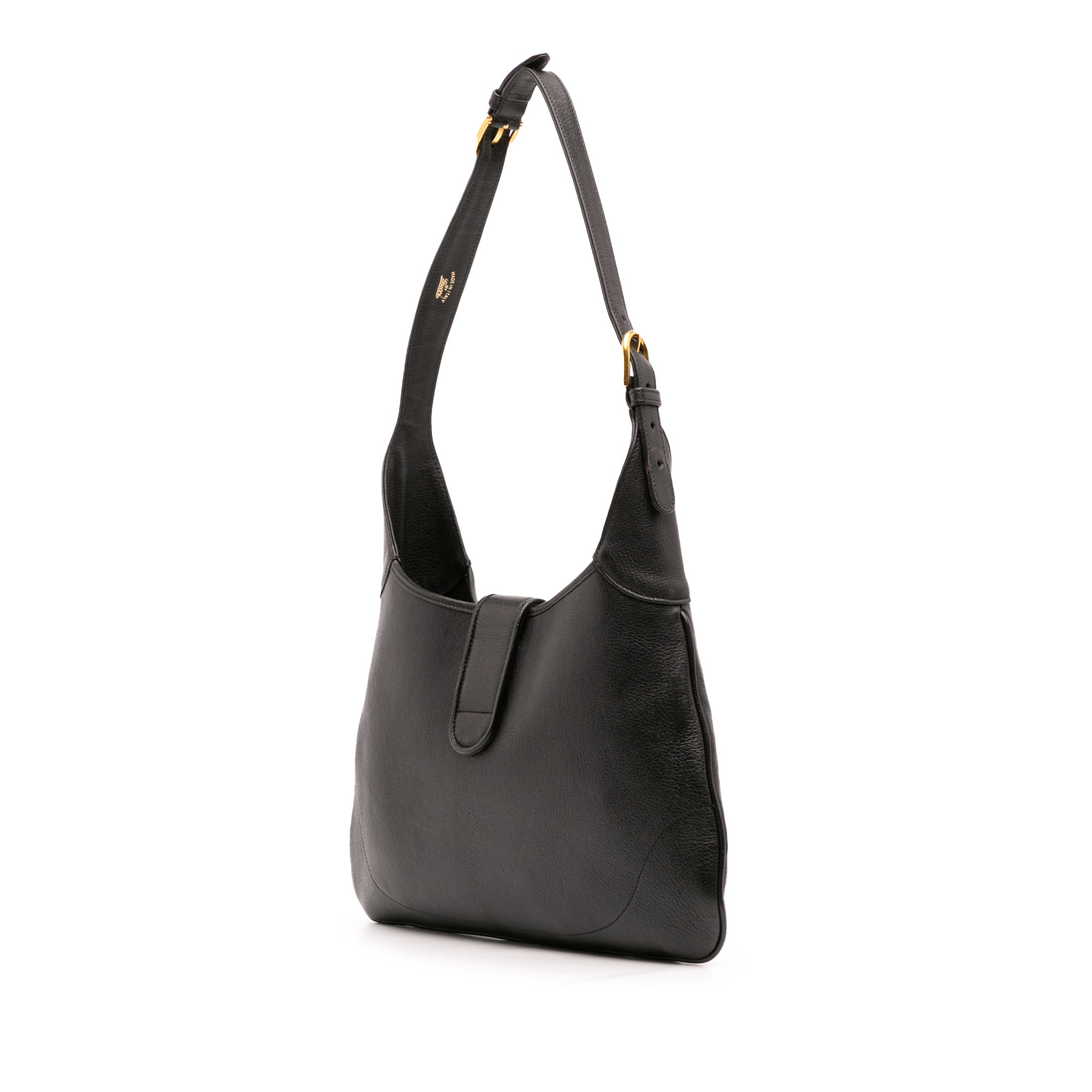 Gucci Medium Leather Aphrodite Crossbody, från Luxclusif, i färgen black. Klicka för att öppna bilden i stort format