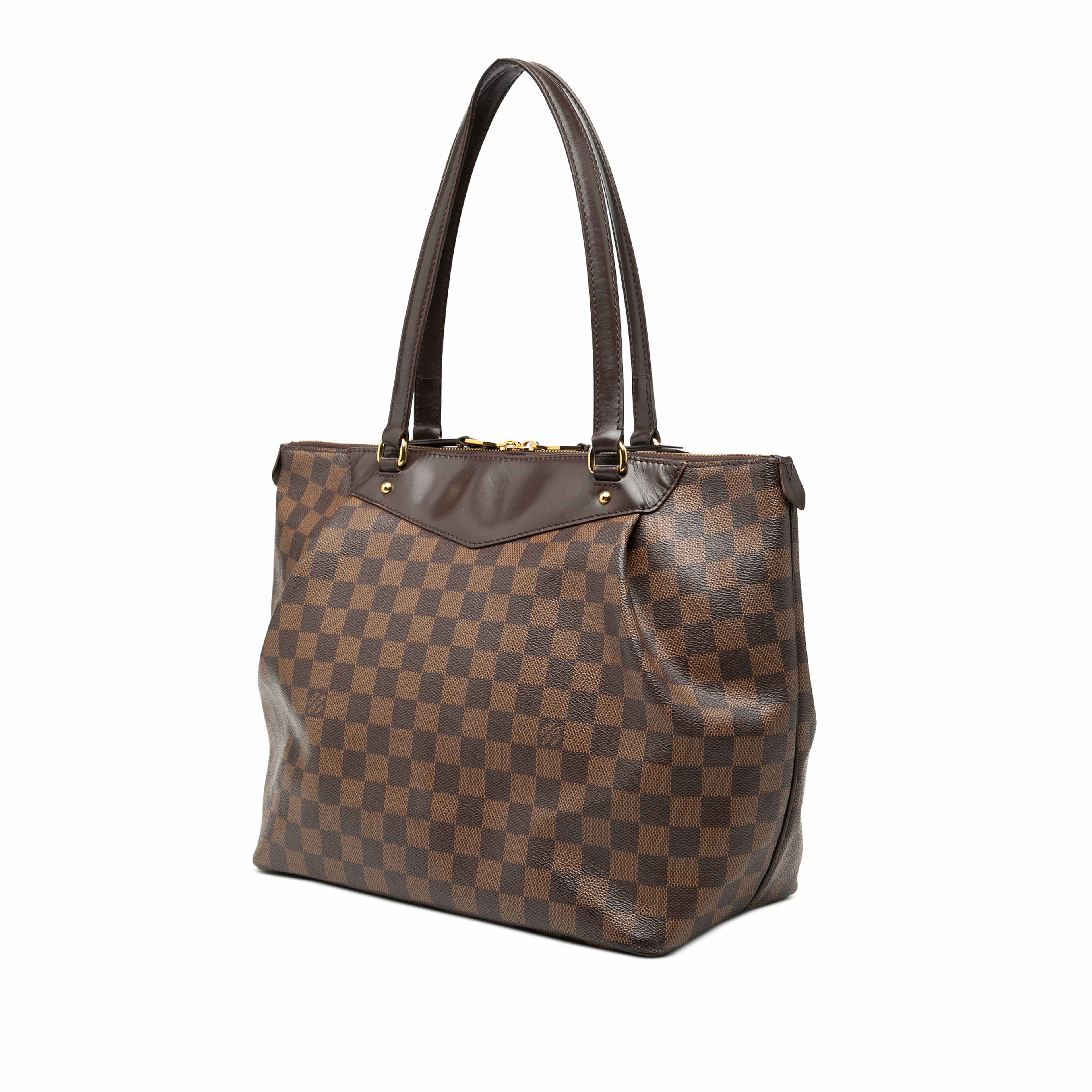 Louis Vuitton Damier Ebene Westminster Gm, från Luxclusif, i färgen brown. Klicka för att öppna bilden i stort format
