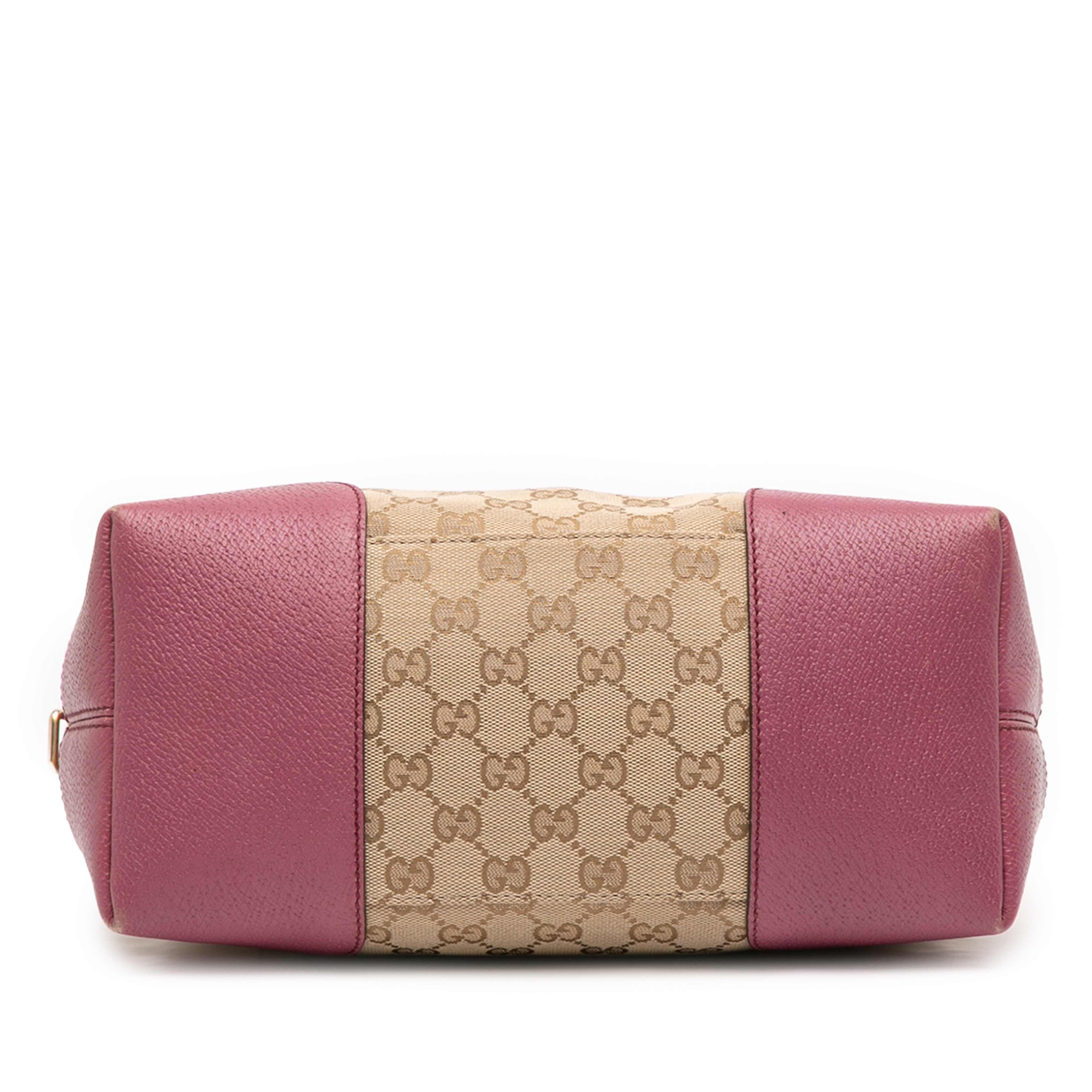 Gucci Medium Gg Canvas Bree Satchel, från Luxclusif, i färgen beige. Klicka för att öppna bilden i stort format