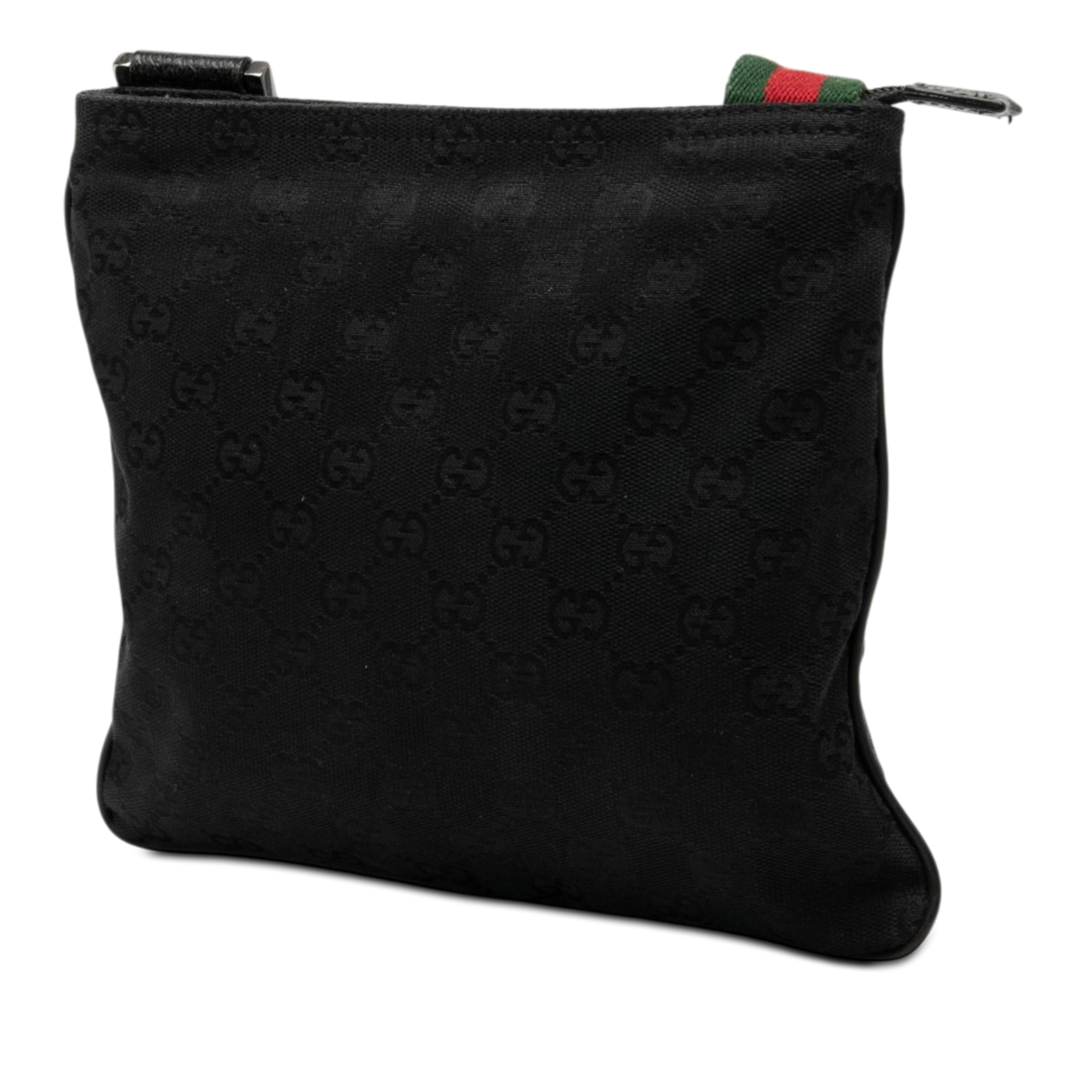 Gucci Gg Canvas Web Crossbody, från Luxclusif, i färgen svart. Klicka för att öppna bilden i stort format