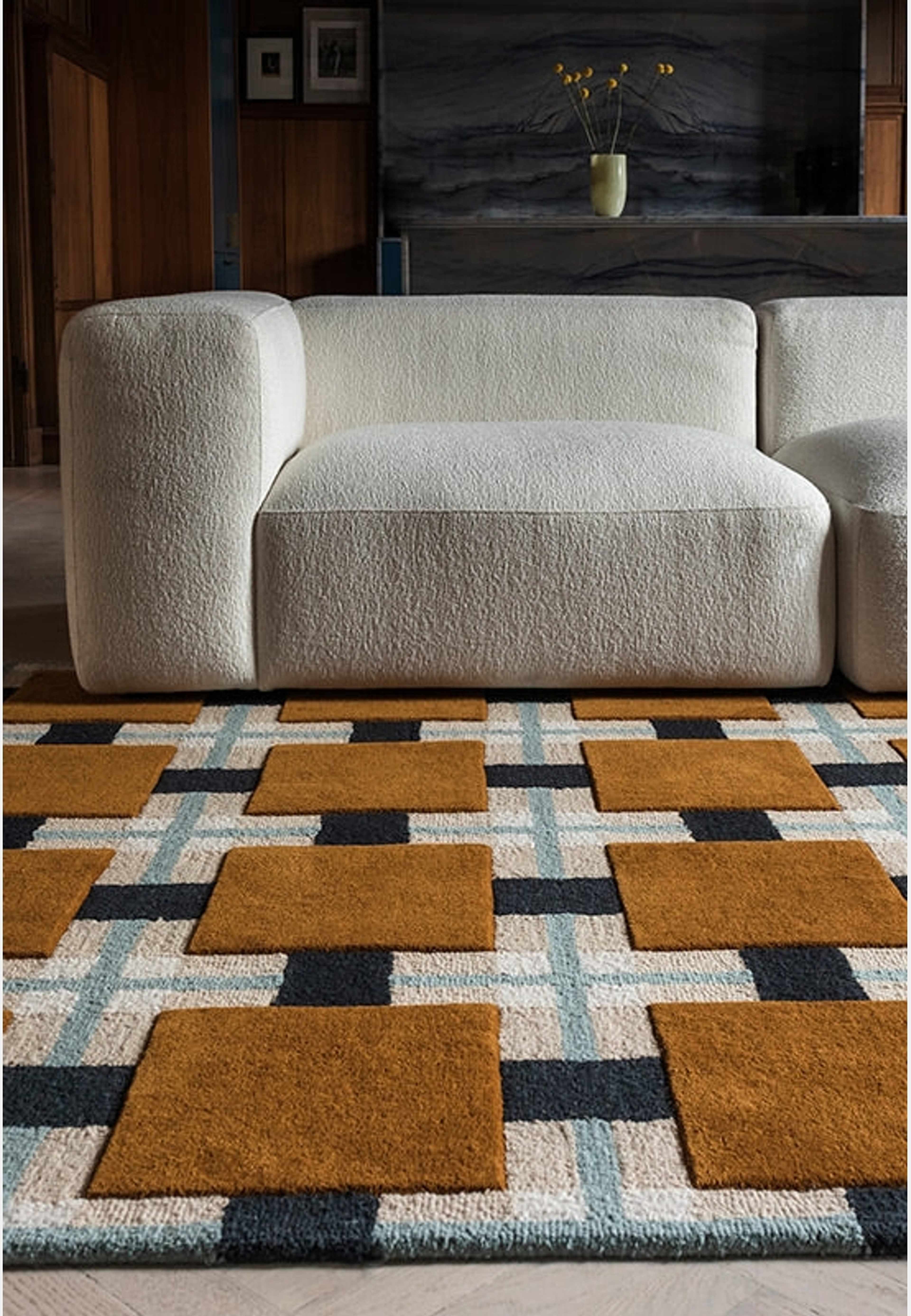 Evelina Kroon Jutematta 200x300cm, från Layered, i färgen orange. Klicka för att öppna bilden i stort format