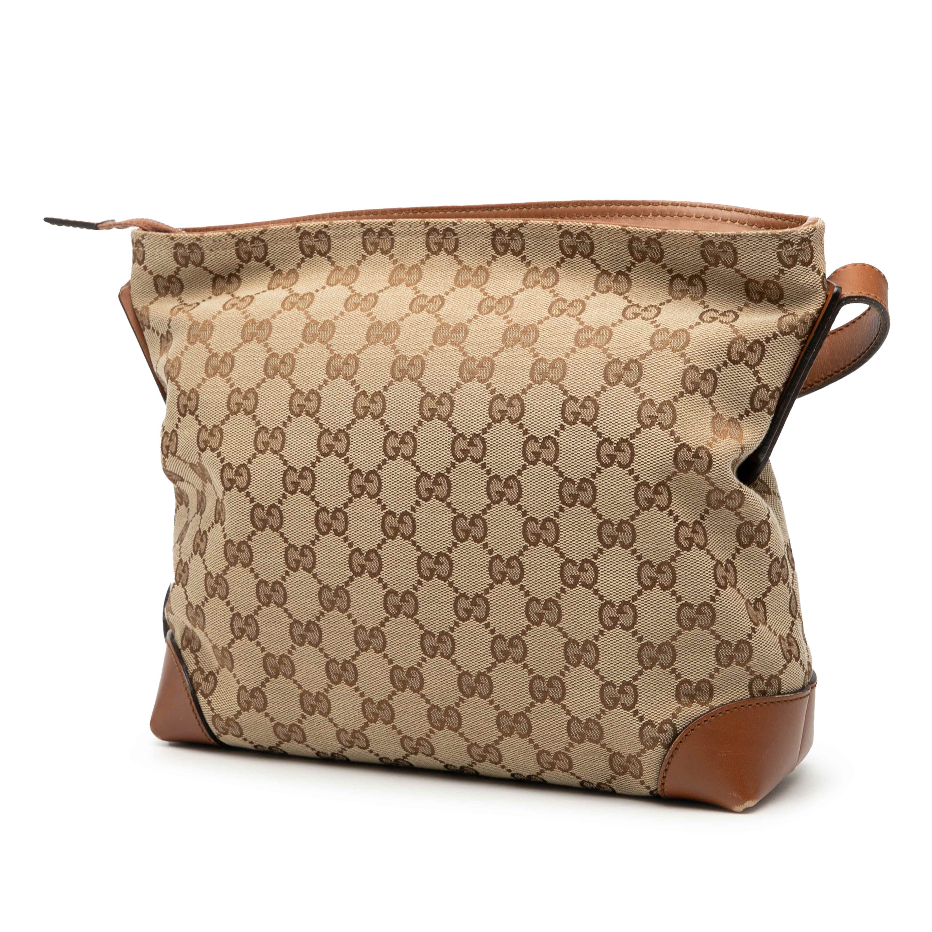 Gucci Gg Canvas Web Crossbody, från Luxclusif, i färgen beige. Klicka för att öppna bilden i stort format