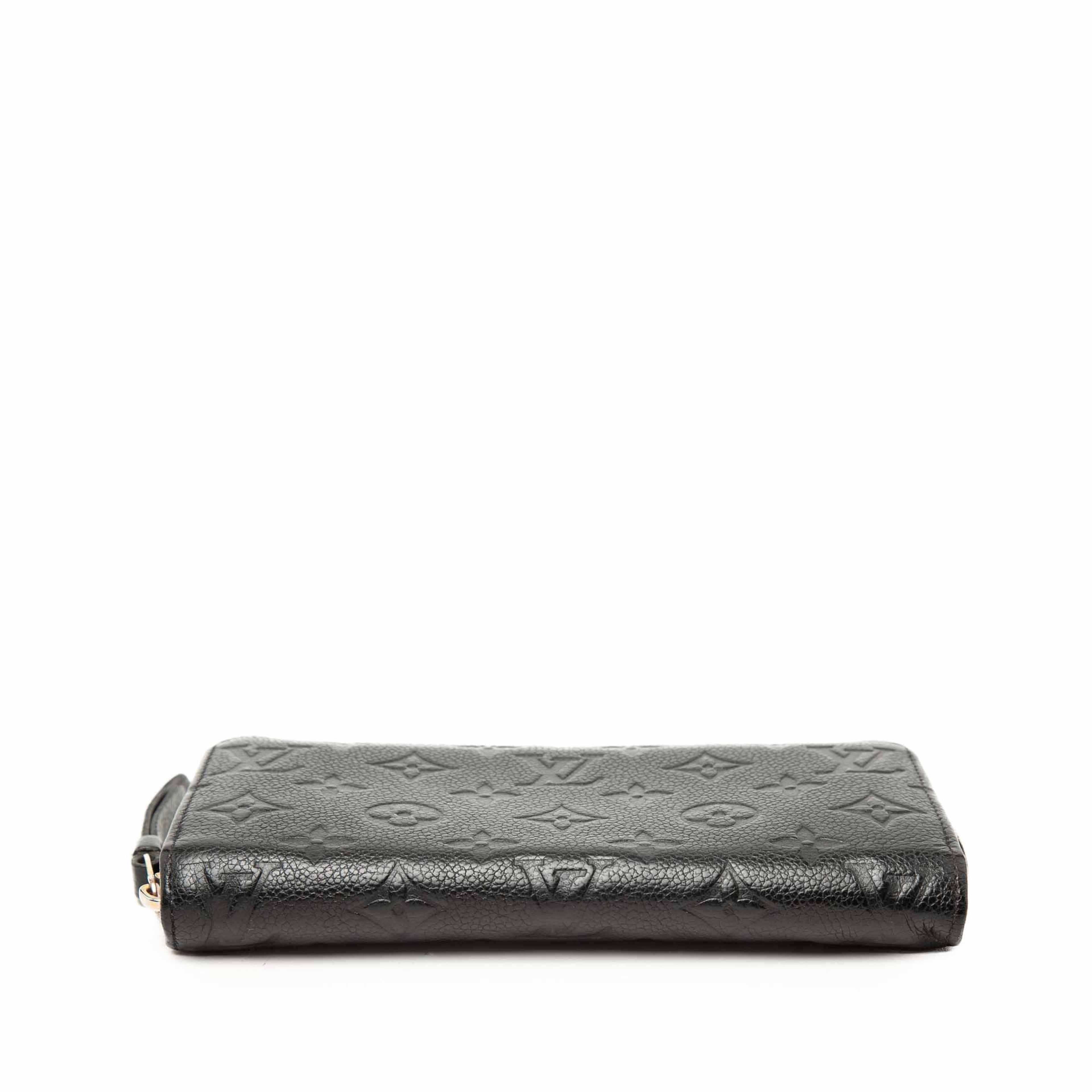 Louis Vuitton Monogram Empreinte Zippy Long Wallet, från Luxclusif, i färgen black. Klicka för att öppna bilden i stort format