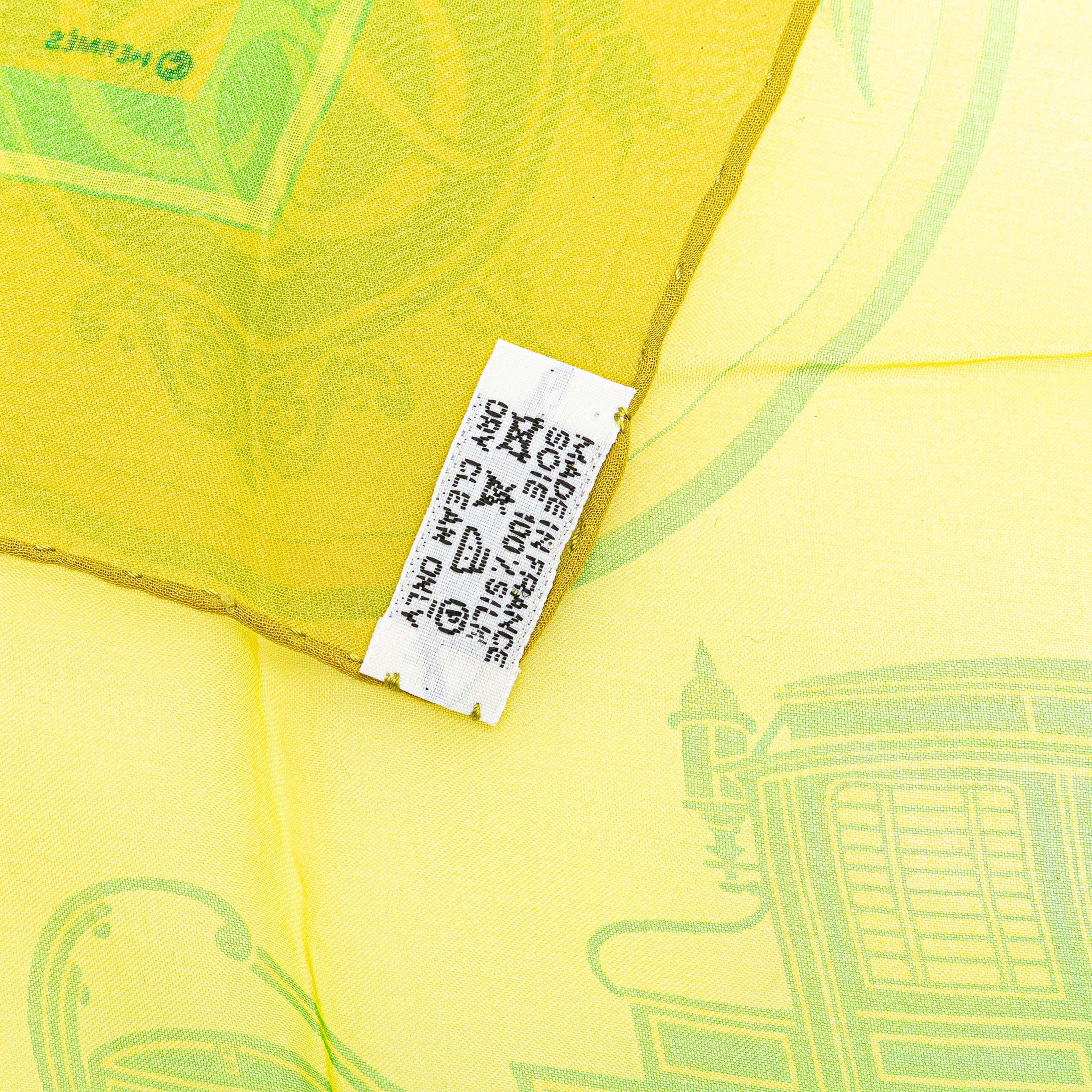 Hermès Ex Libris Silk Scarf