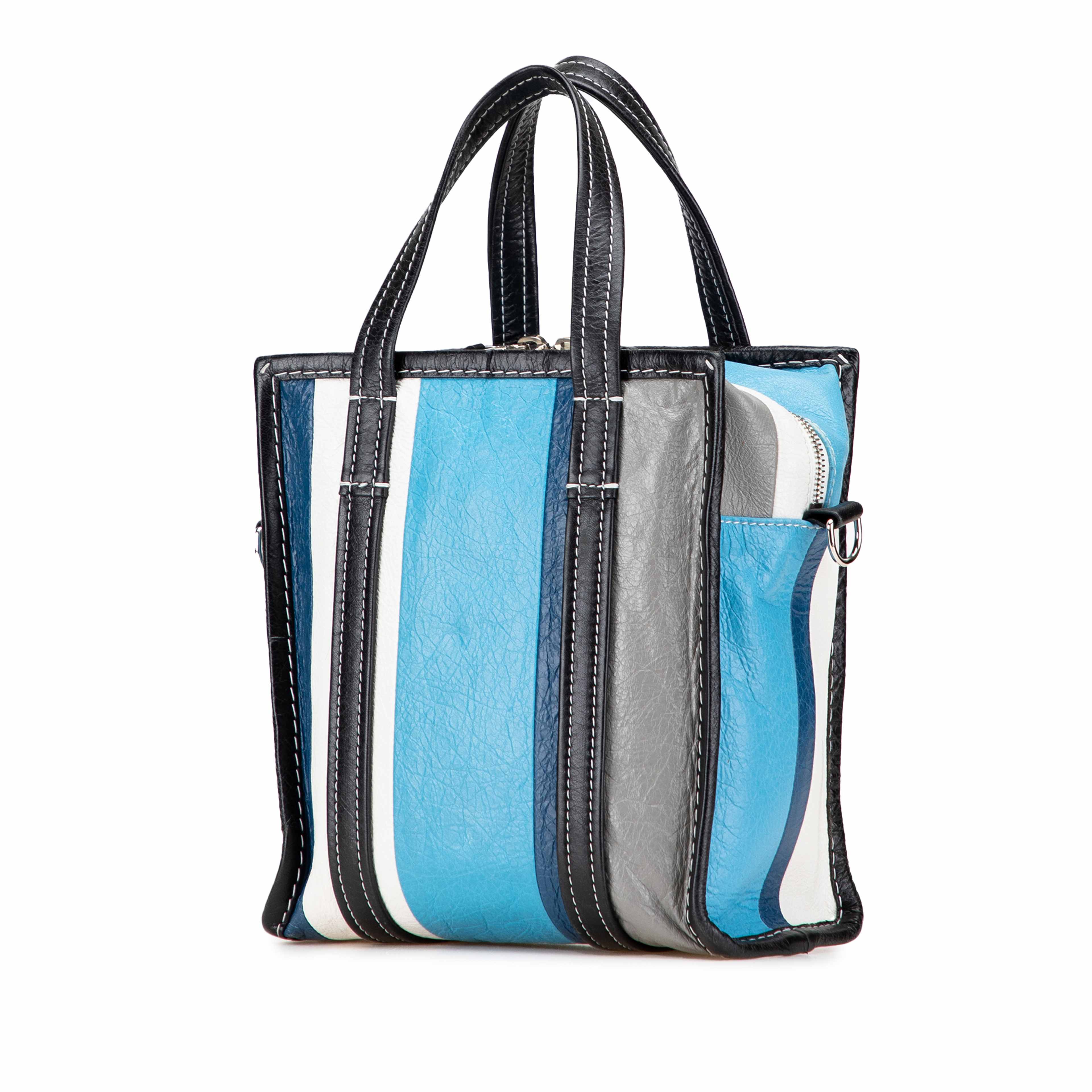 Balenciaga Xs Lambskin Bazar Shopper Satchel, från Luxclusif, i färgen turquoise. Klicka för att öppna bilden i stort format