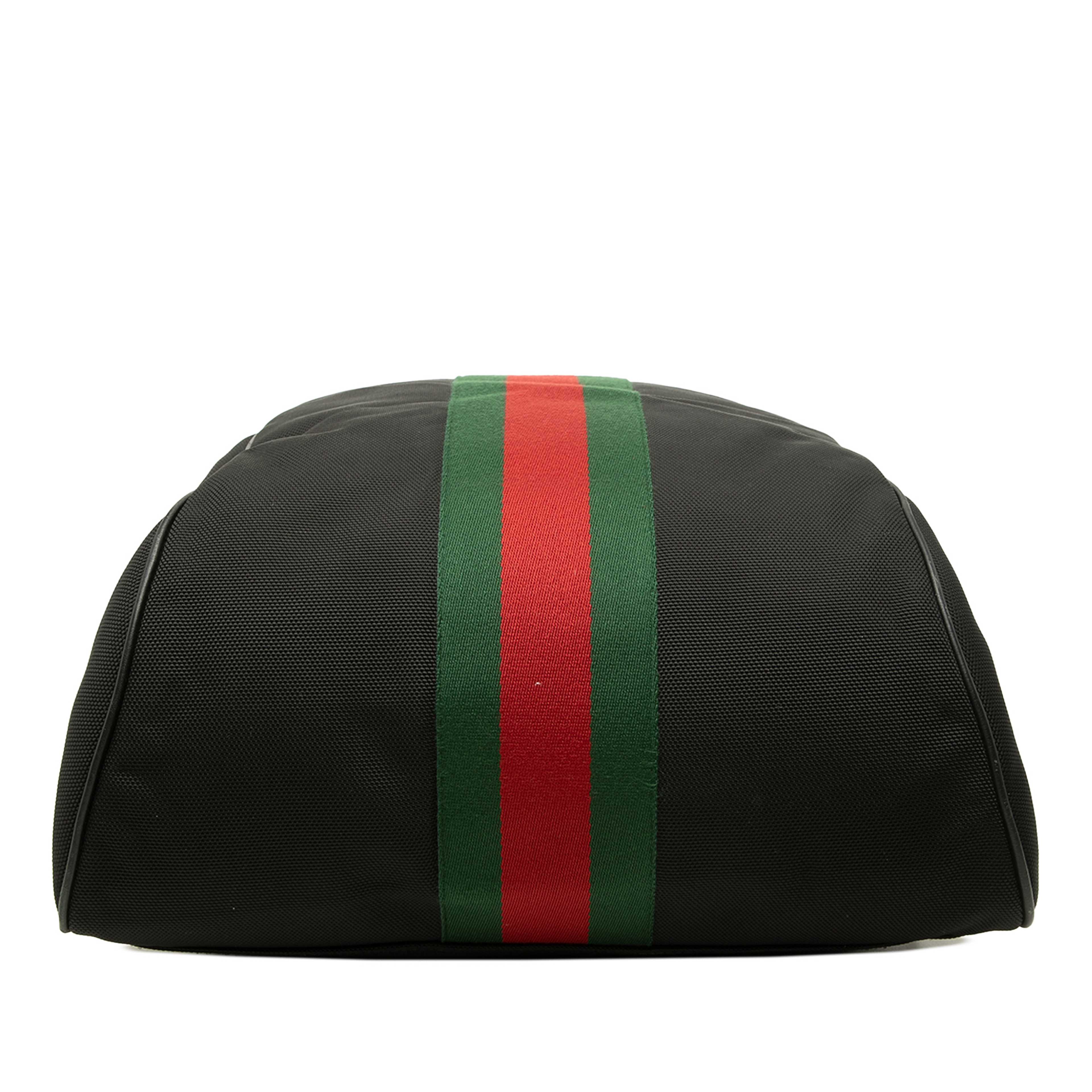 Gucci Techno Canvas Web Backpack, från Luxclusif, i färgen svart. Klicka för att öppna bilden i stort format