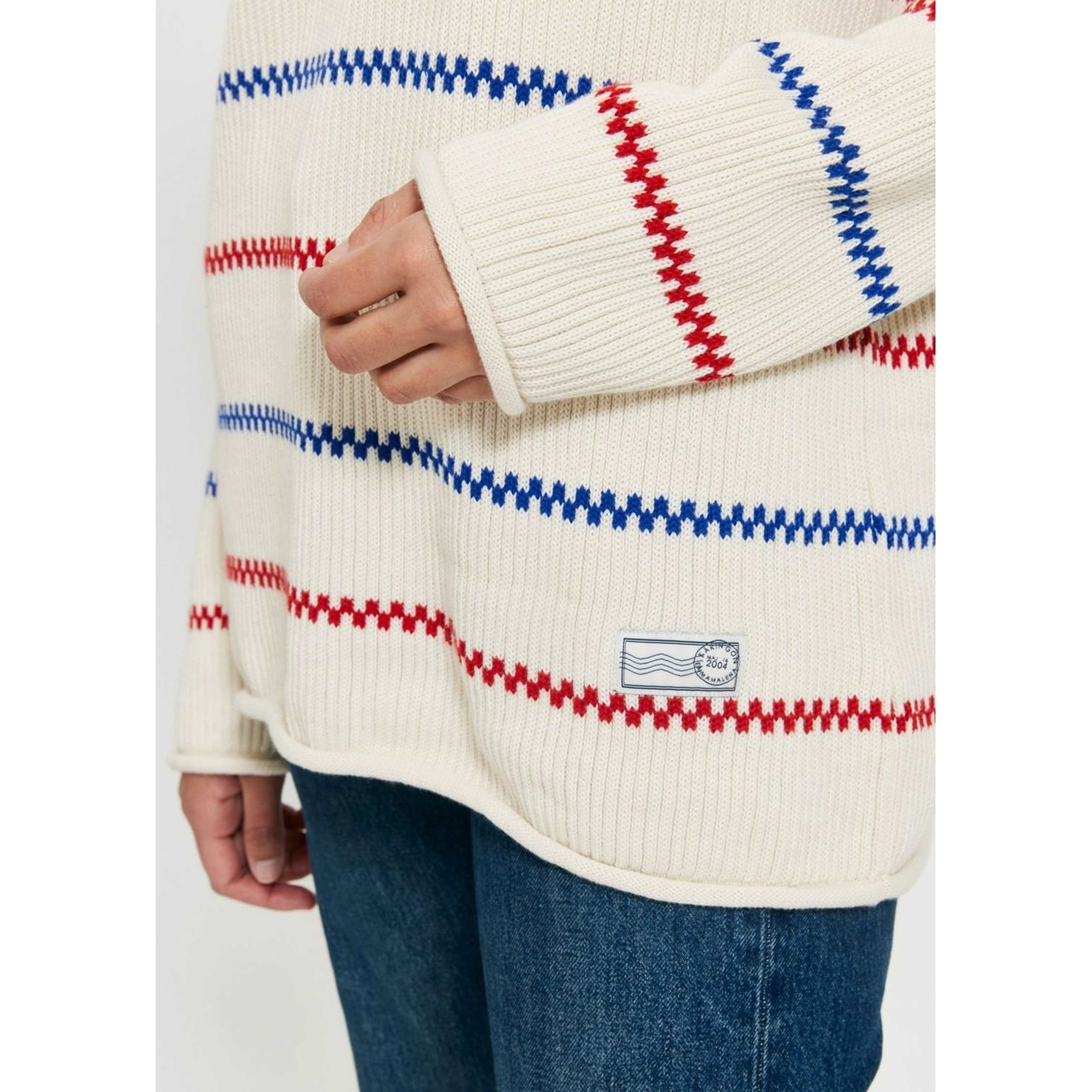 Käringötröja Stickad Off-white