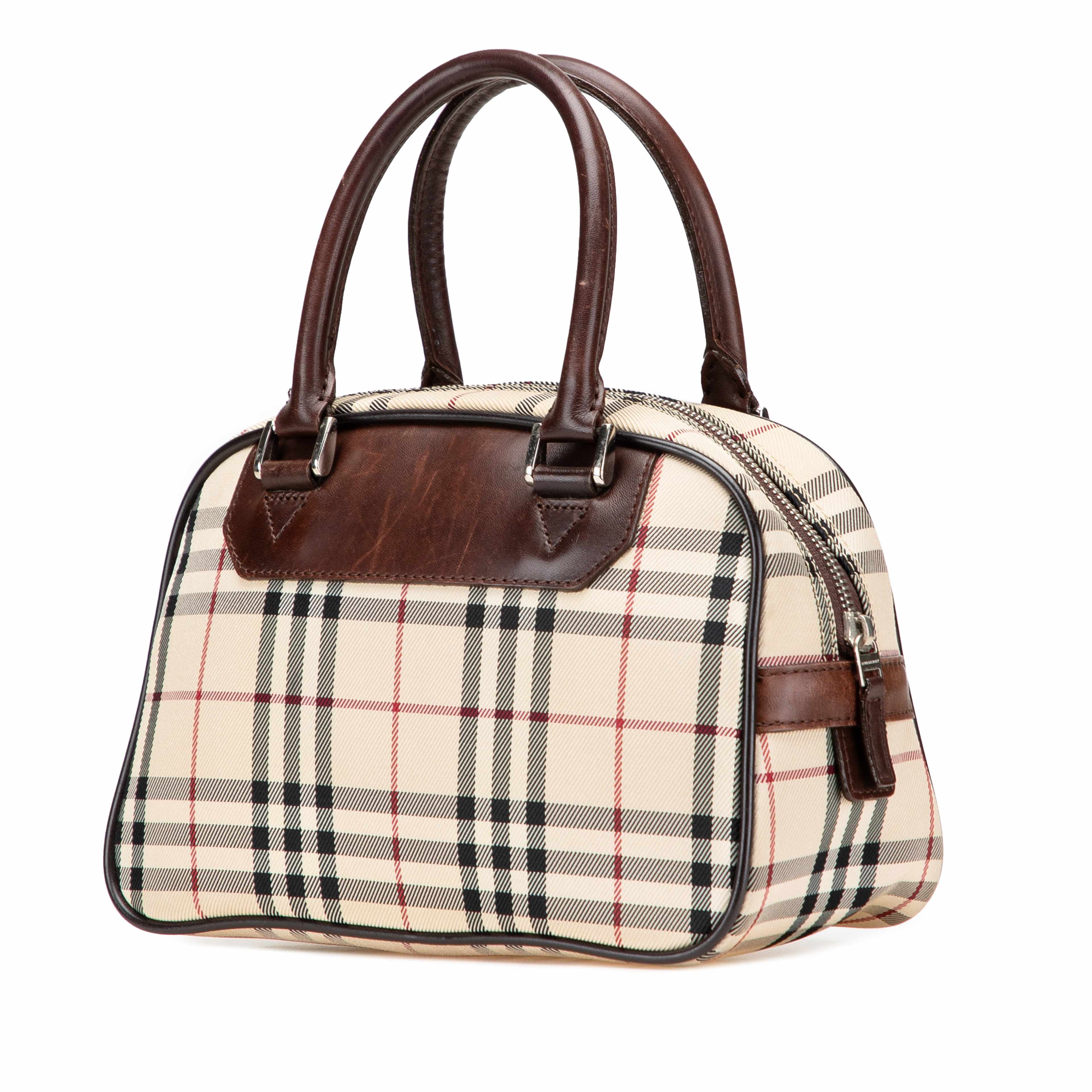 Burberry House Check Canvas Handbag