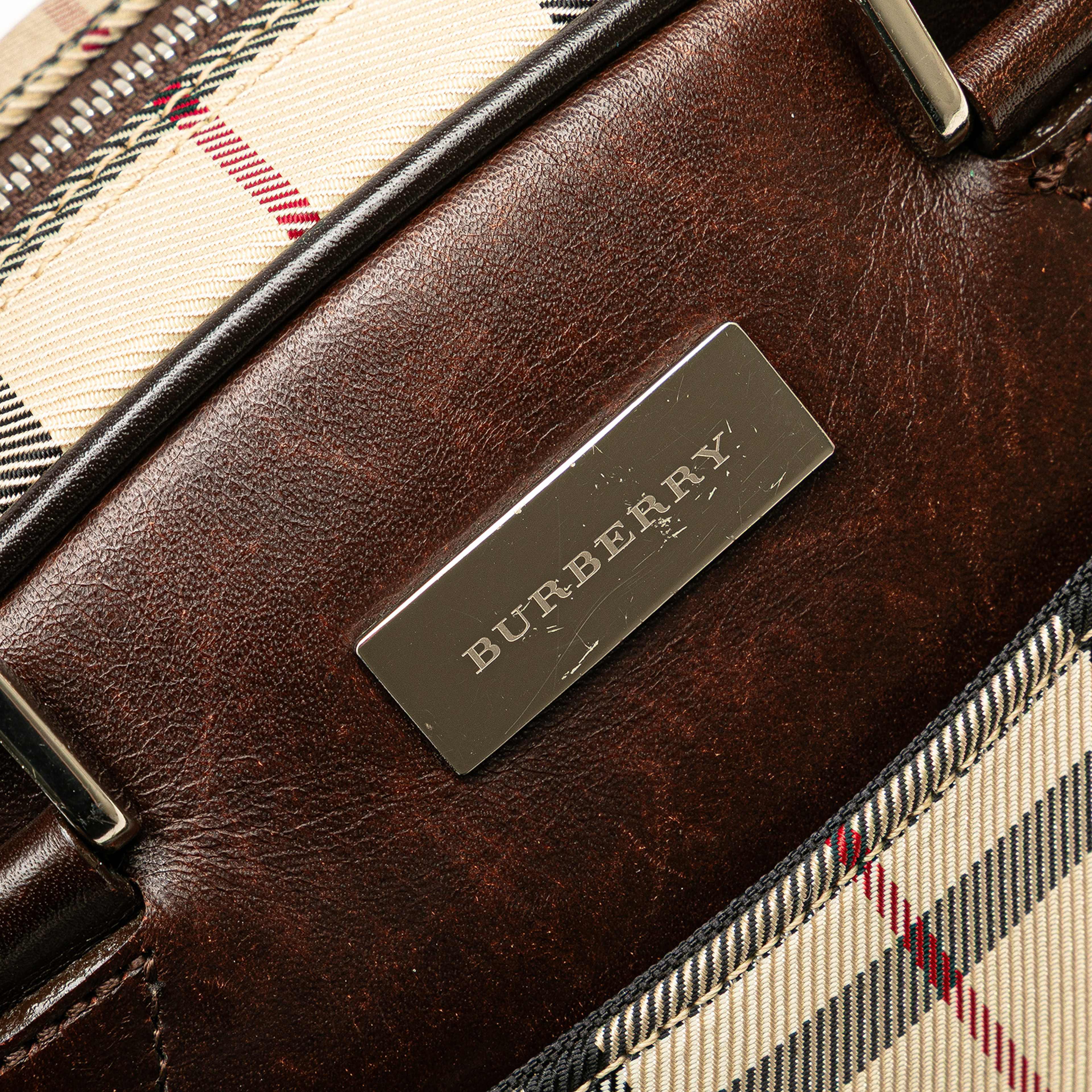 Burberry House Check Canvas Handbag
