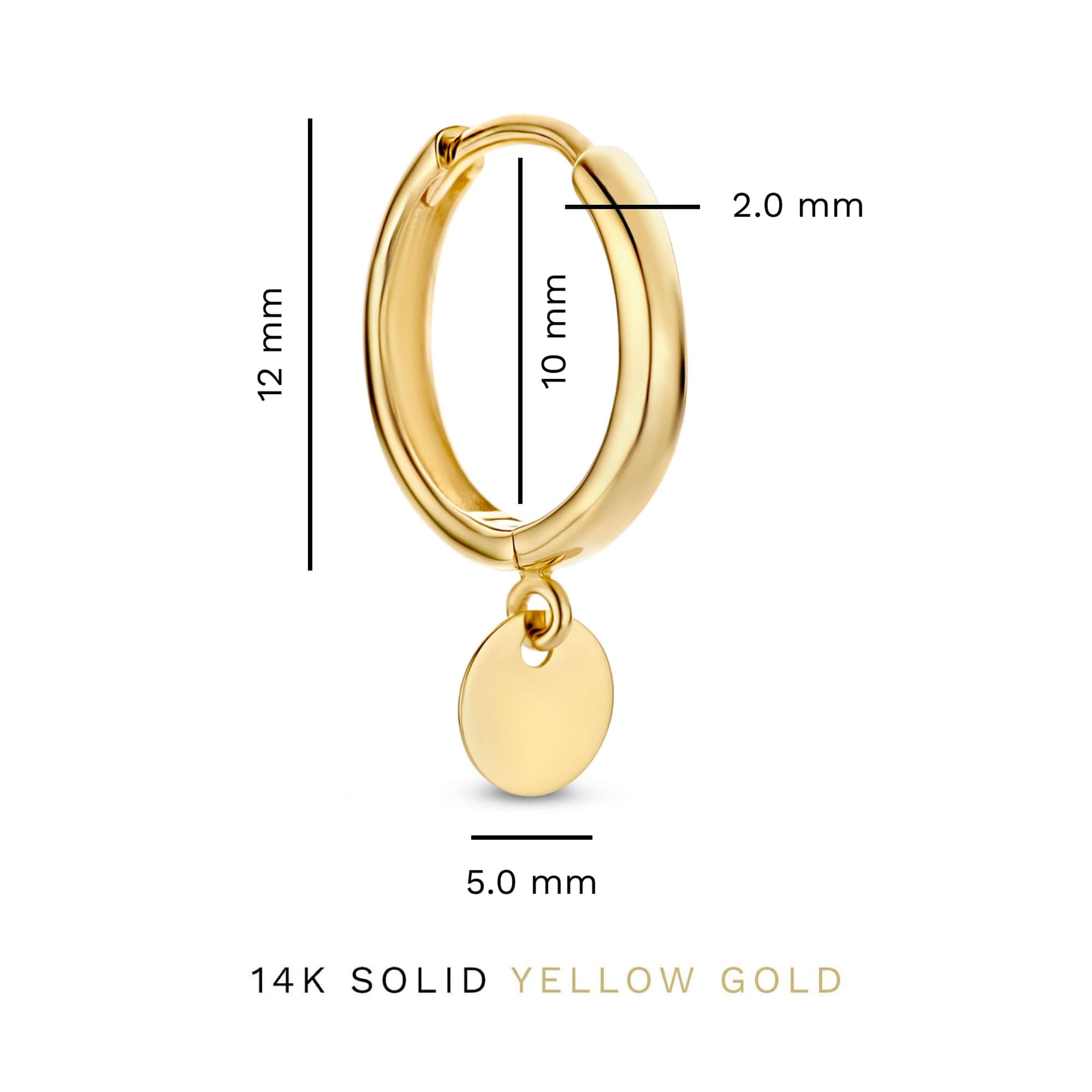 Le Marais 14 Karat Guld Creoler