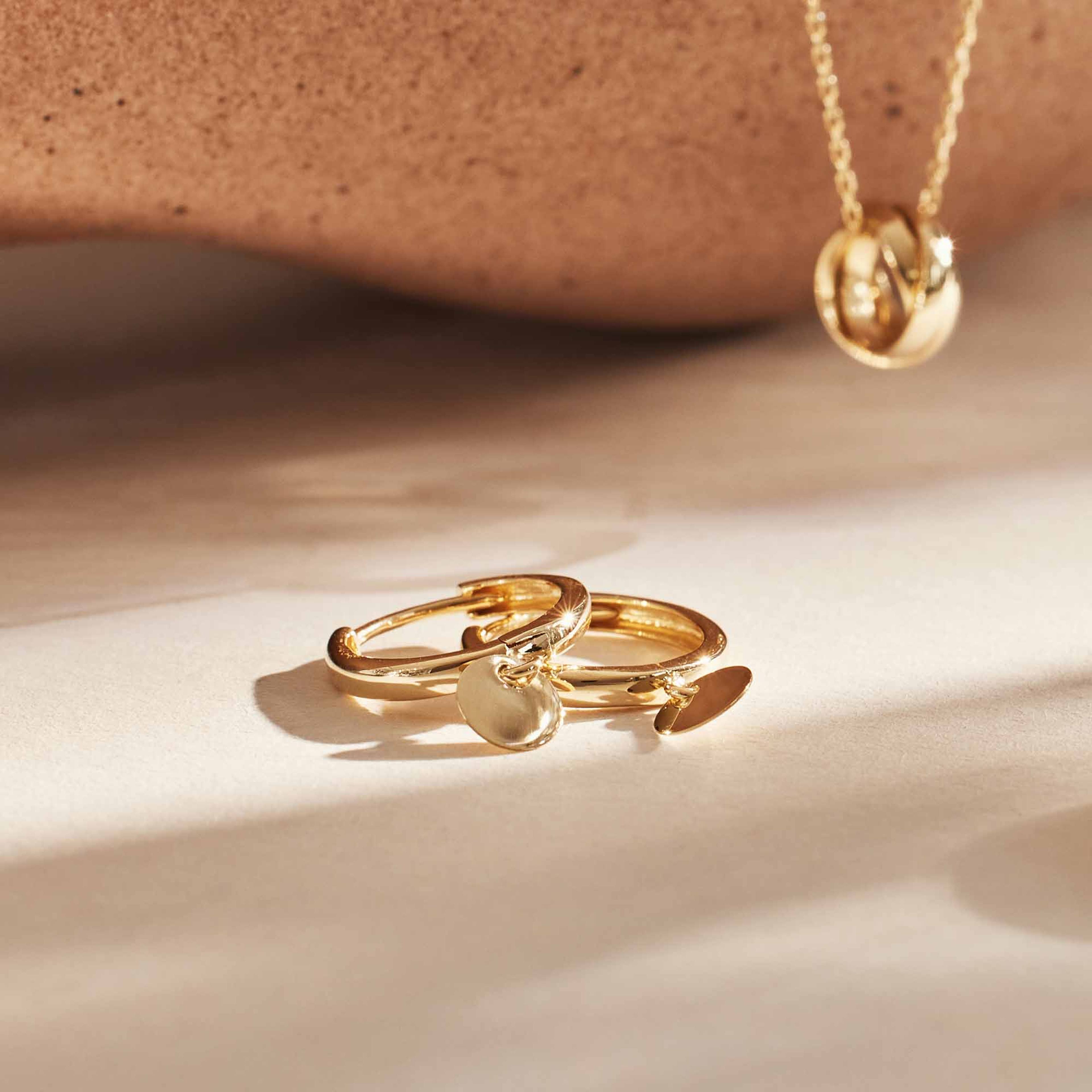 Le Marais 14 Karat Guld Creoler