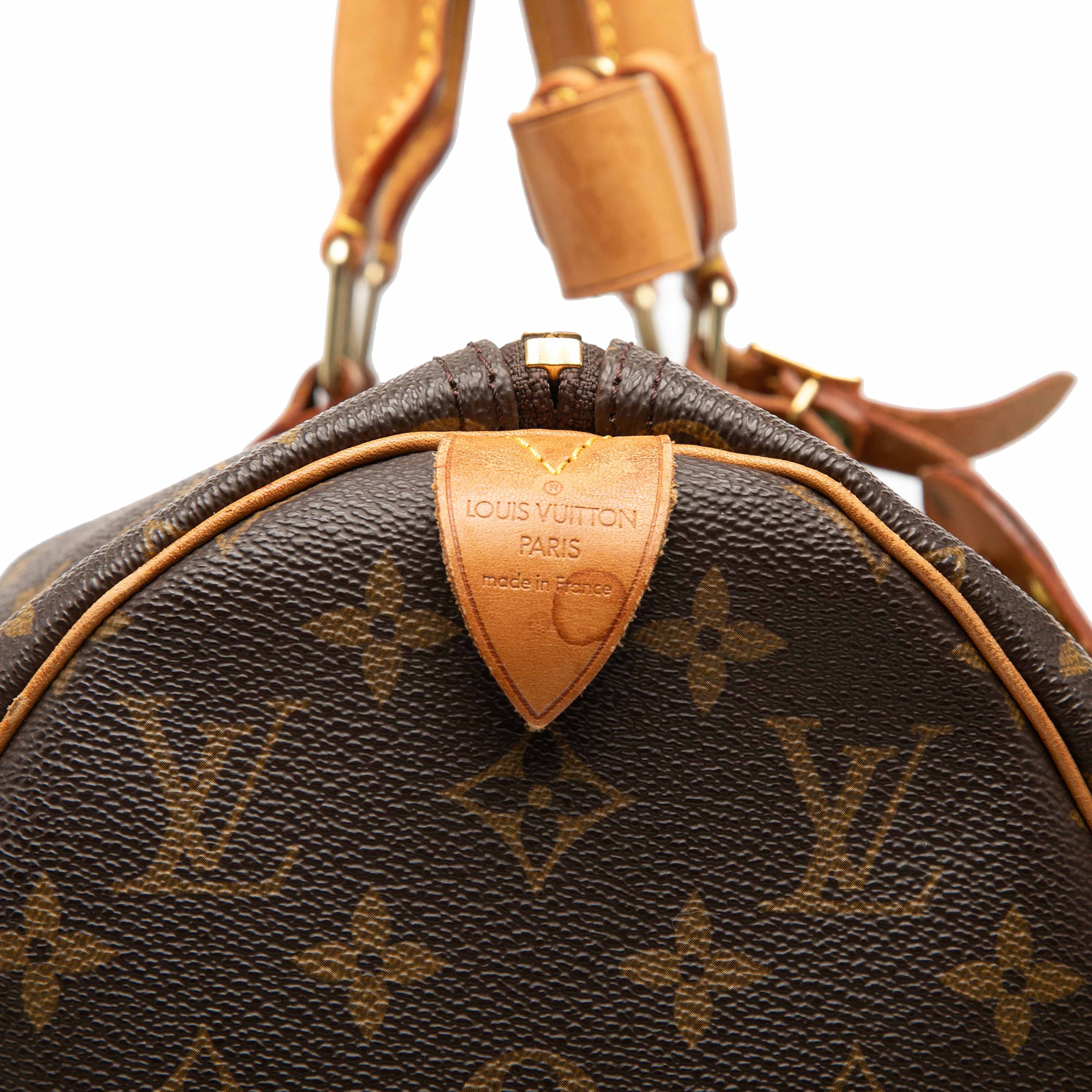 Louis Vuitton Monogram Keepall 45, från Luxclusif, i färgen brown. Klicka för att öppna bilden i stort format