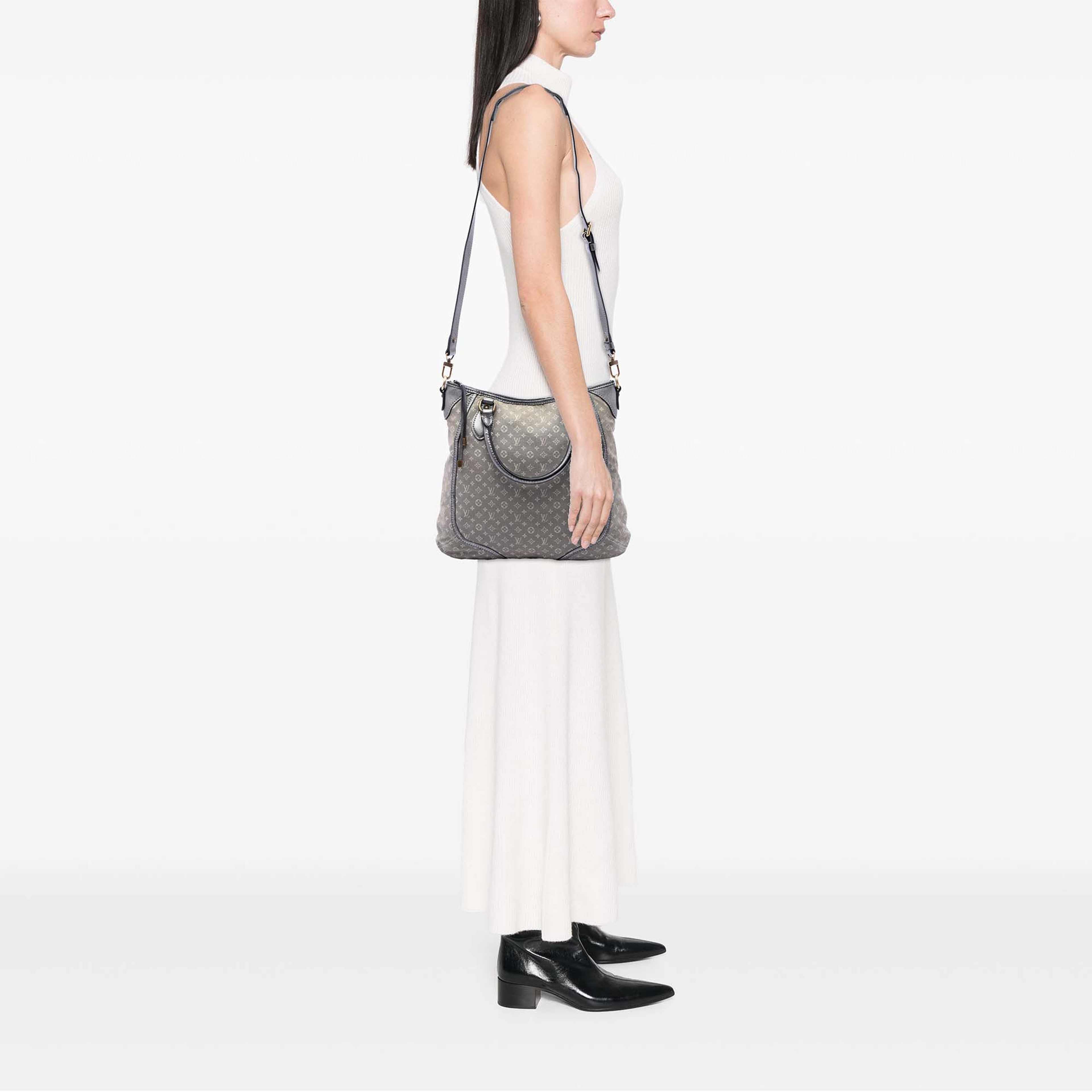 Louis Vuitton Monogram Mini Lin Angele, från Luxclusif, i färgen grå. Klicka för att öppna bilden i stort format