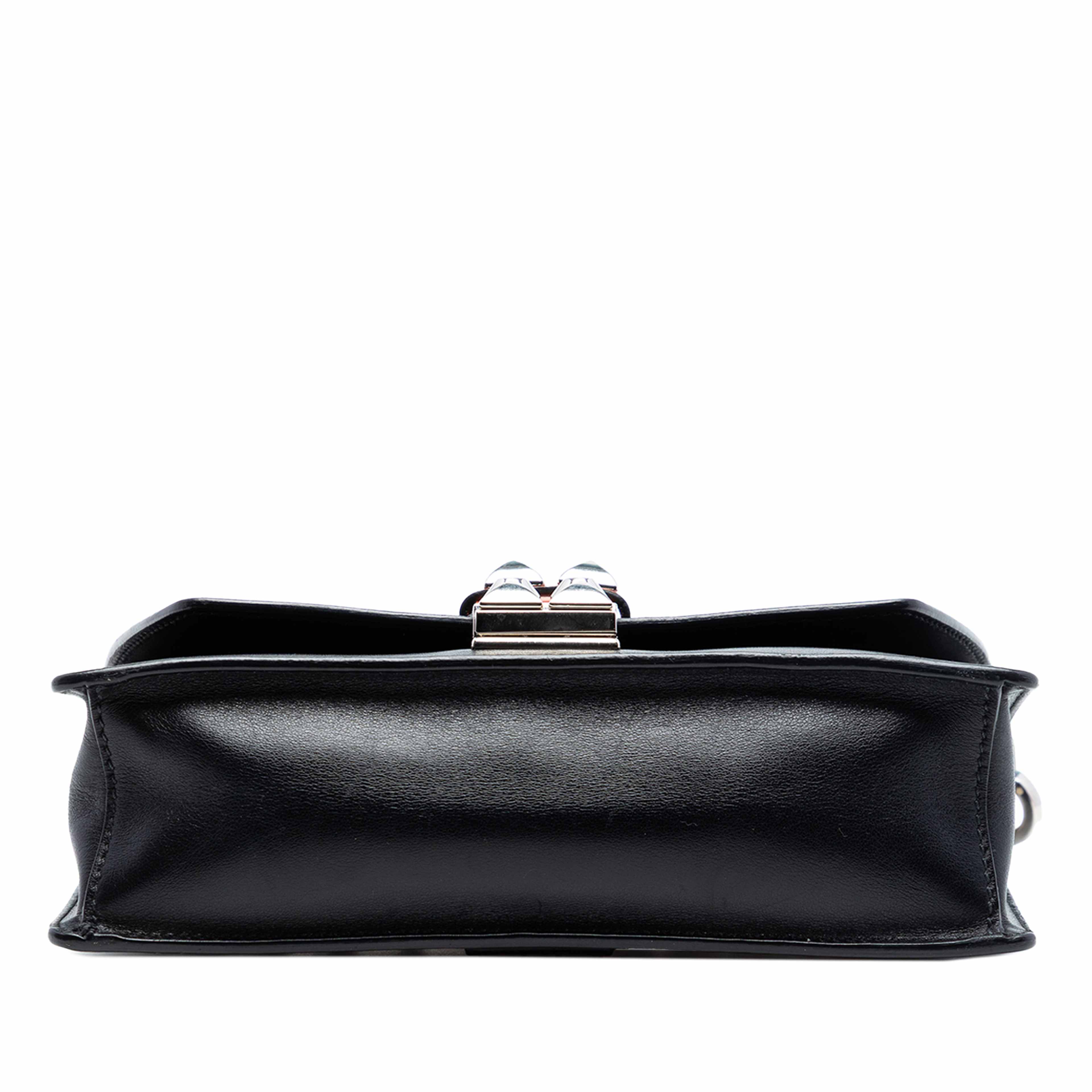 Prada City Calfskin And Saffiano Studded Elektra Crossbody, från Luxclusif, i färgen svart. Klicka för att öppna bilden i stort format