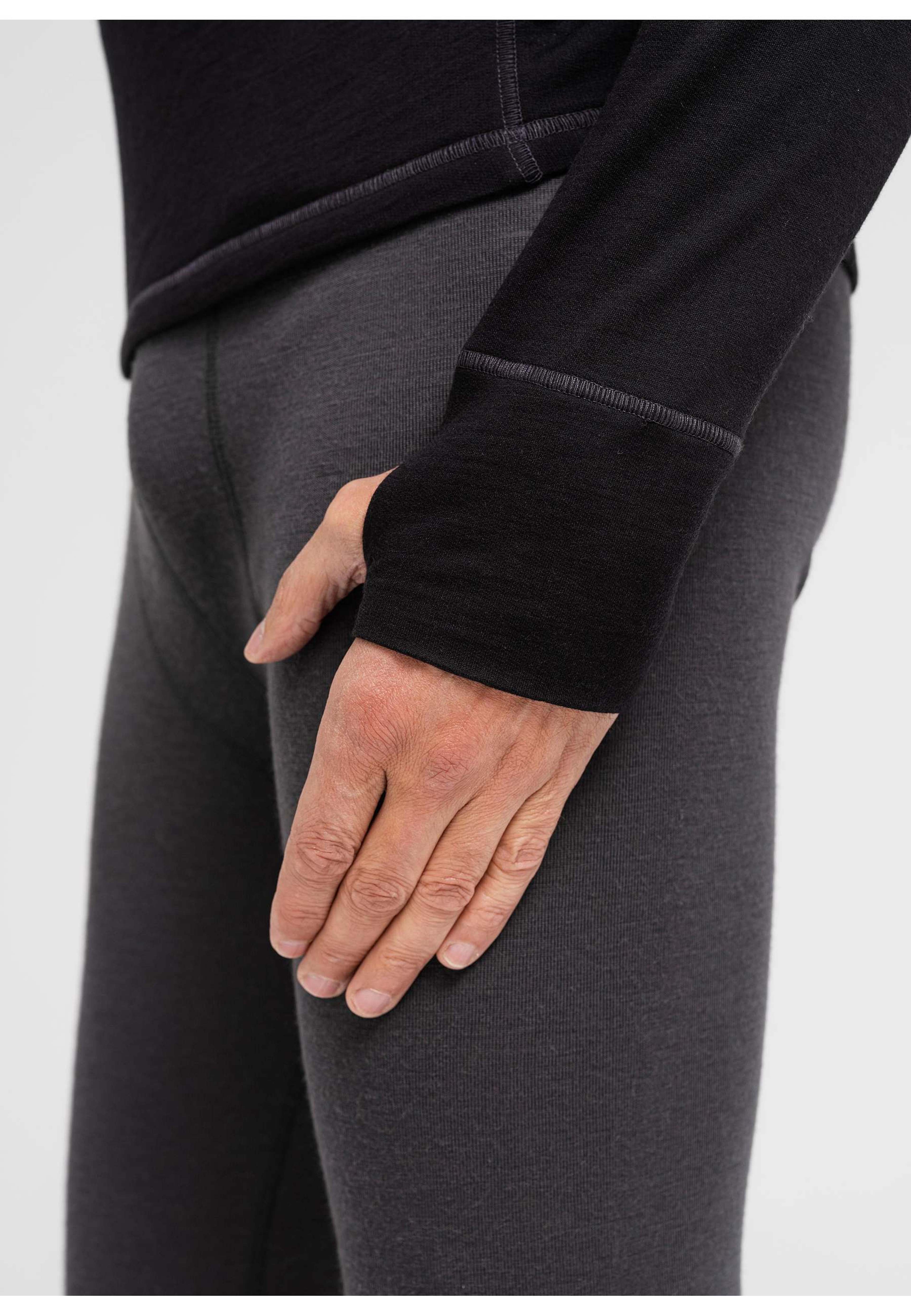 Ekologisk Ull, Long Johns, Svart