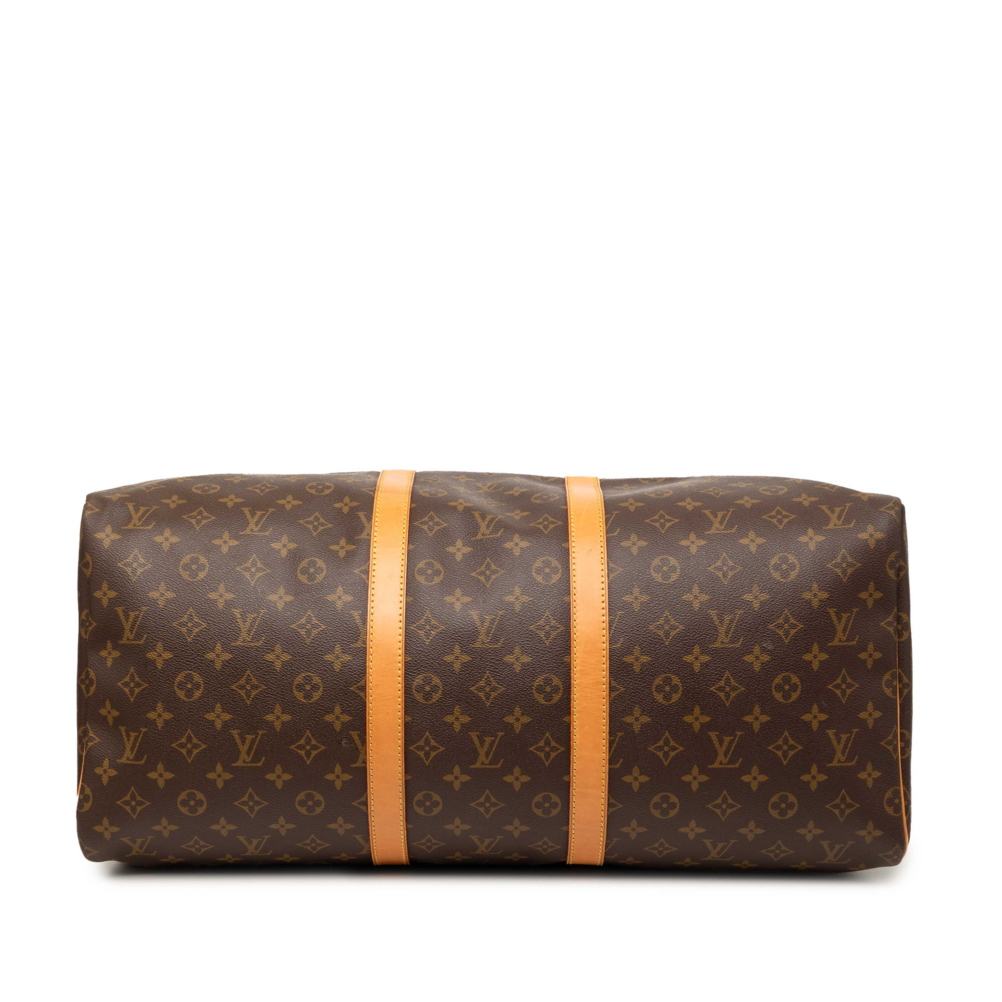 Louis Vuitton Monogram Keepall 55, från Luxclusif, i färgen brown. Klicka för att öppna bilden i stort format