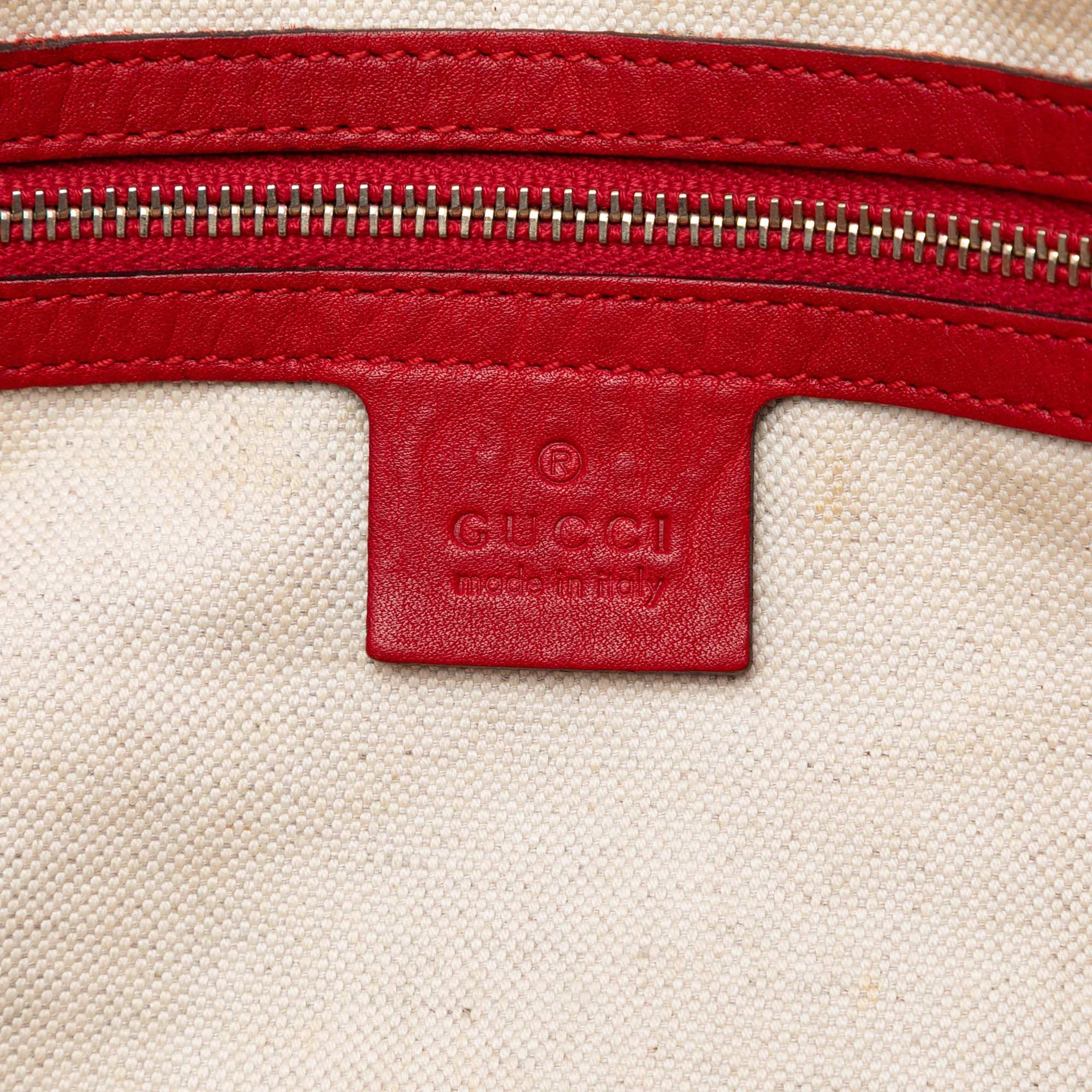 Gucci Medium Gg Canvas Bella Tote, från Luxclusif, i färgen beige. Klicka för att öppna bilden i stort format