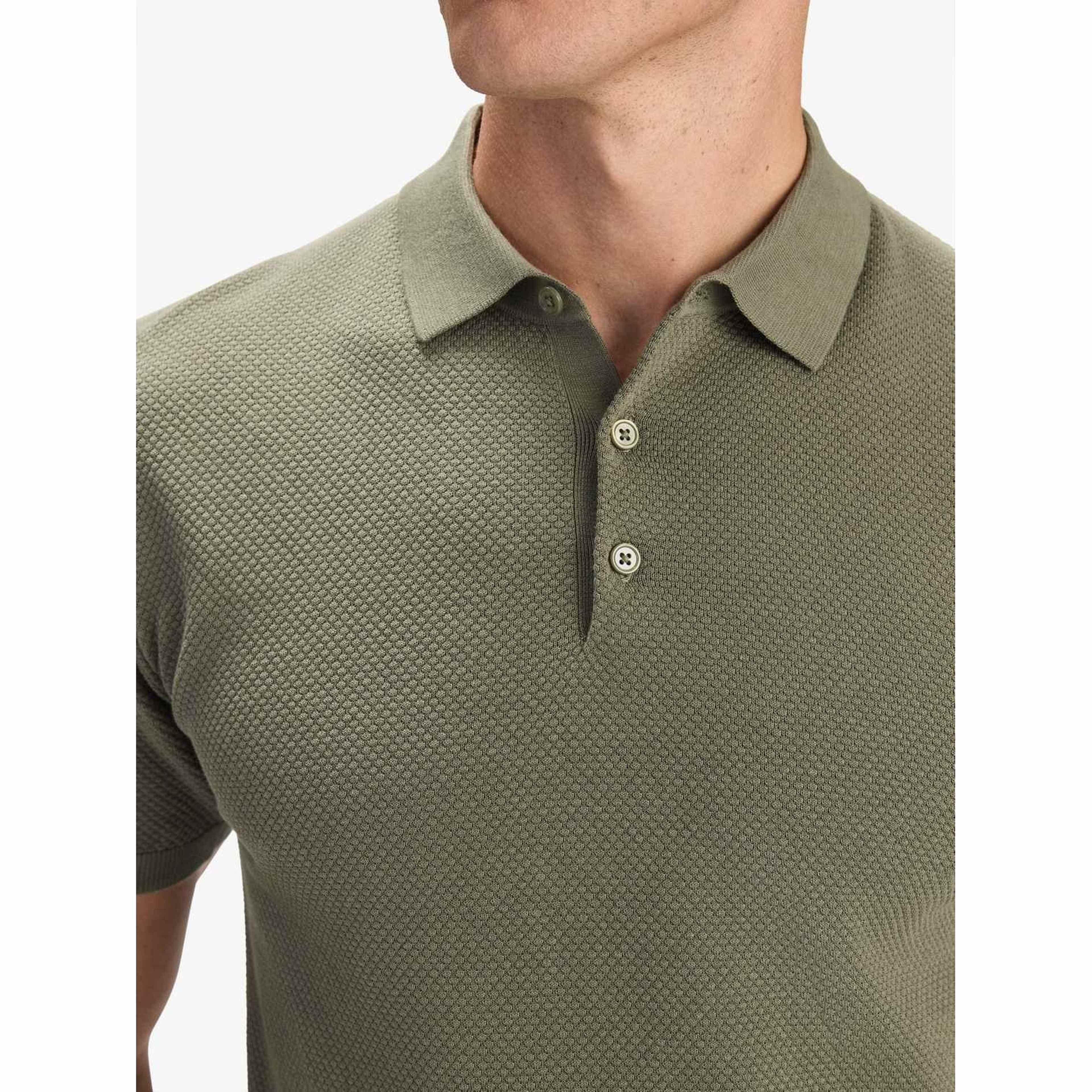 Cotton Texture Knitted Ss Polo Sweater (vincent)