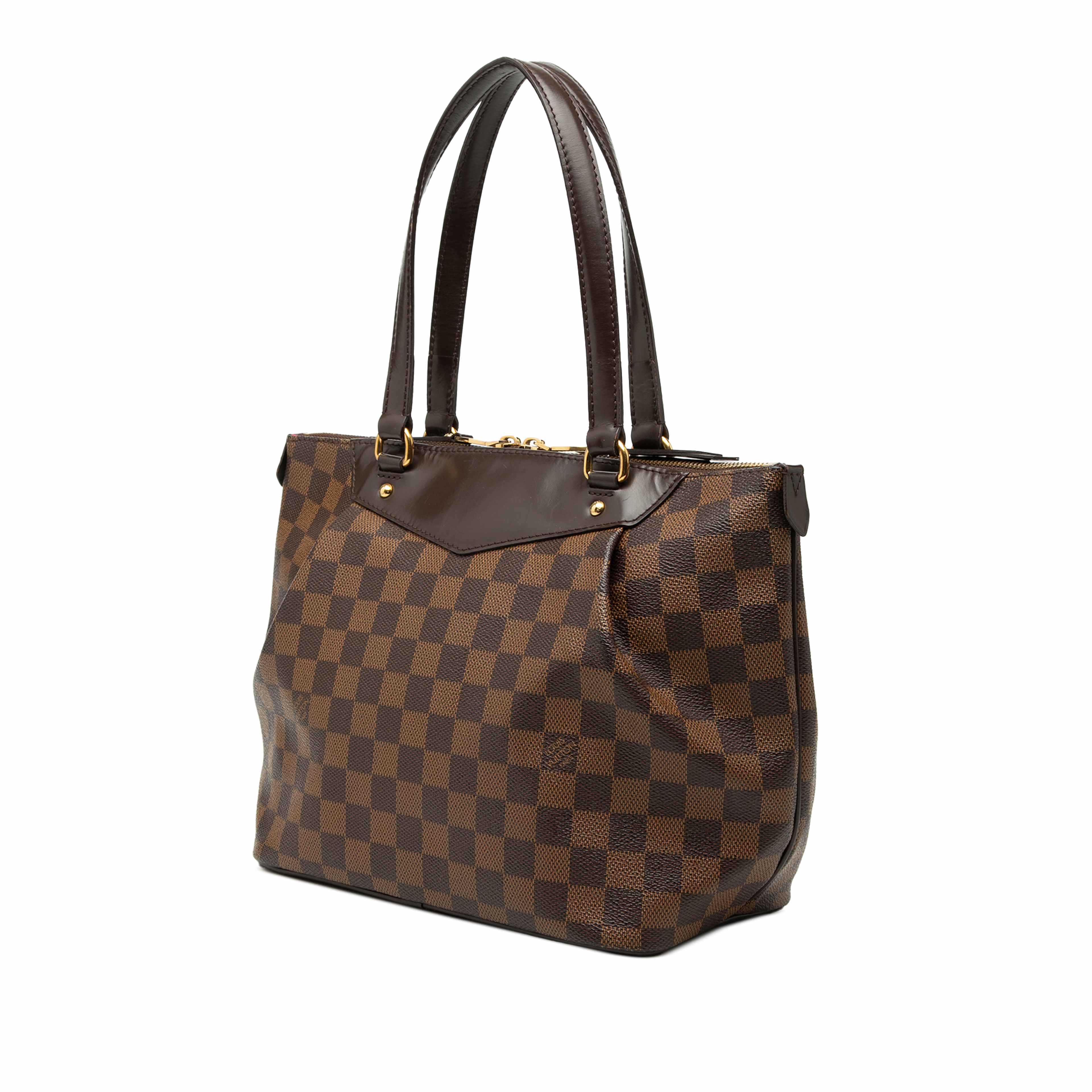Louis Vuitton Damier Ebene Westminster Pm, från Luxclusif, i färgen brun. Klicka för att öppna bilden i stort format