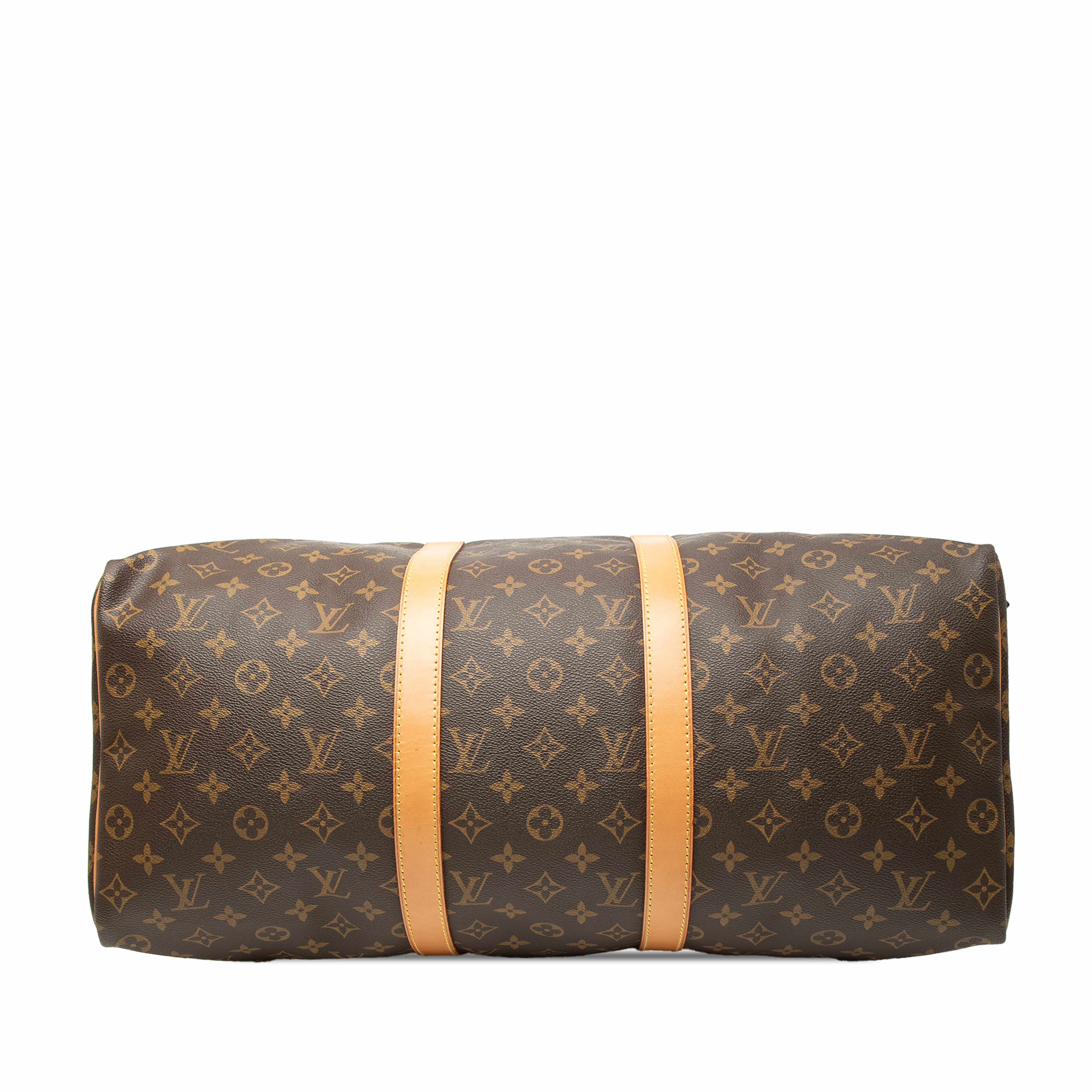 Louis Vuitton Monogram Keepall 50, från Luxclusif, i färgen brown. Klicka för att öppna bilden i stort format