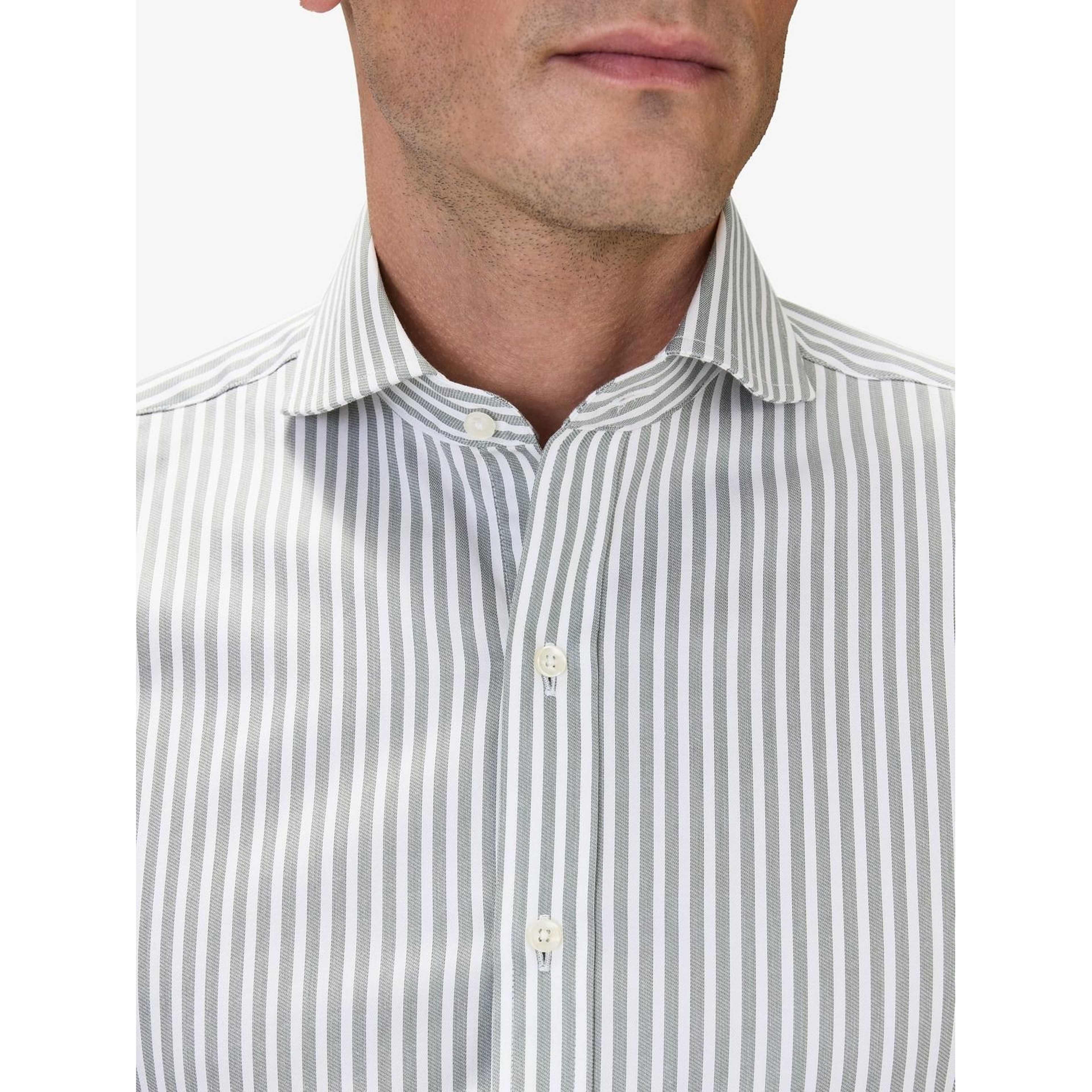 Cotton Striped Stretch Shirt (thanos)