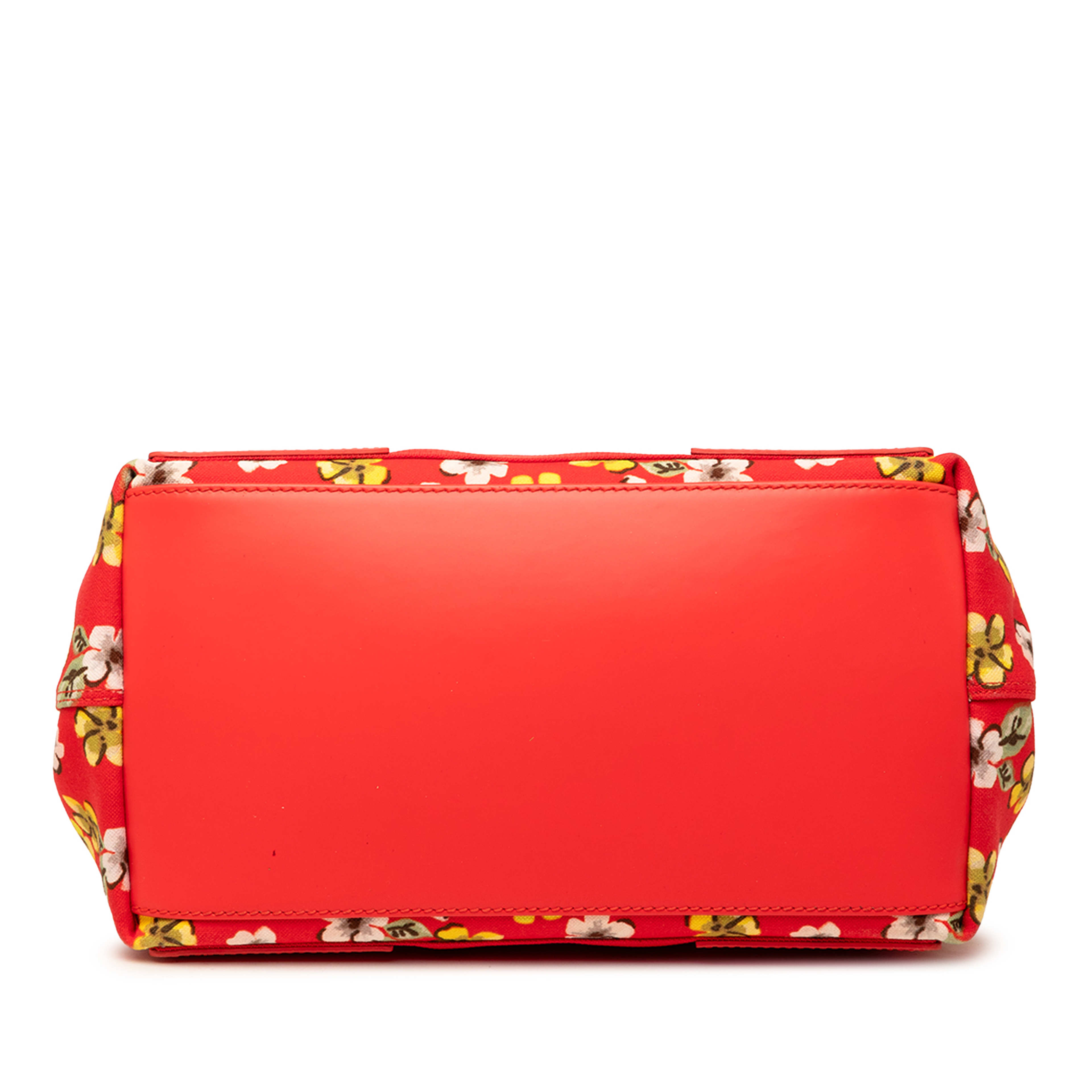 Balenciaga Canvas Floral Print Navy Cabas S, från Luxclusif, i färgen red. Klicka för att öppna bilden i stort format