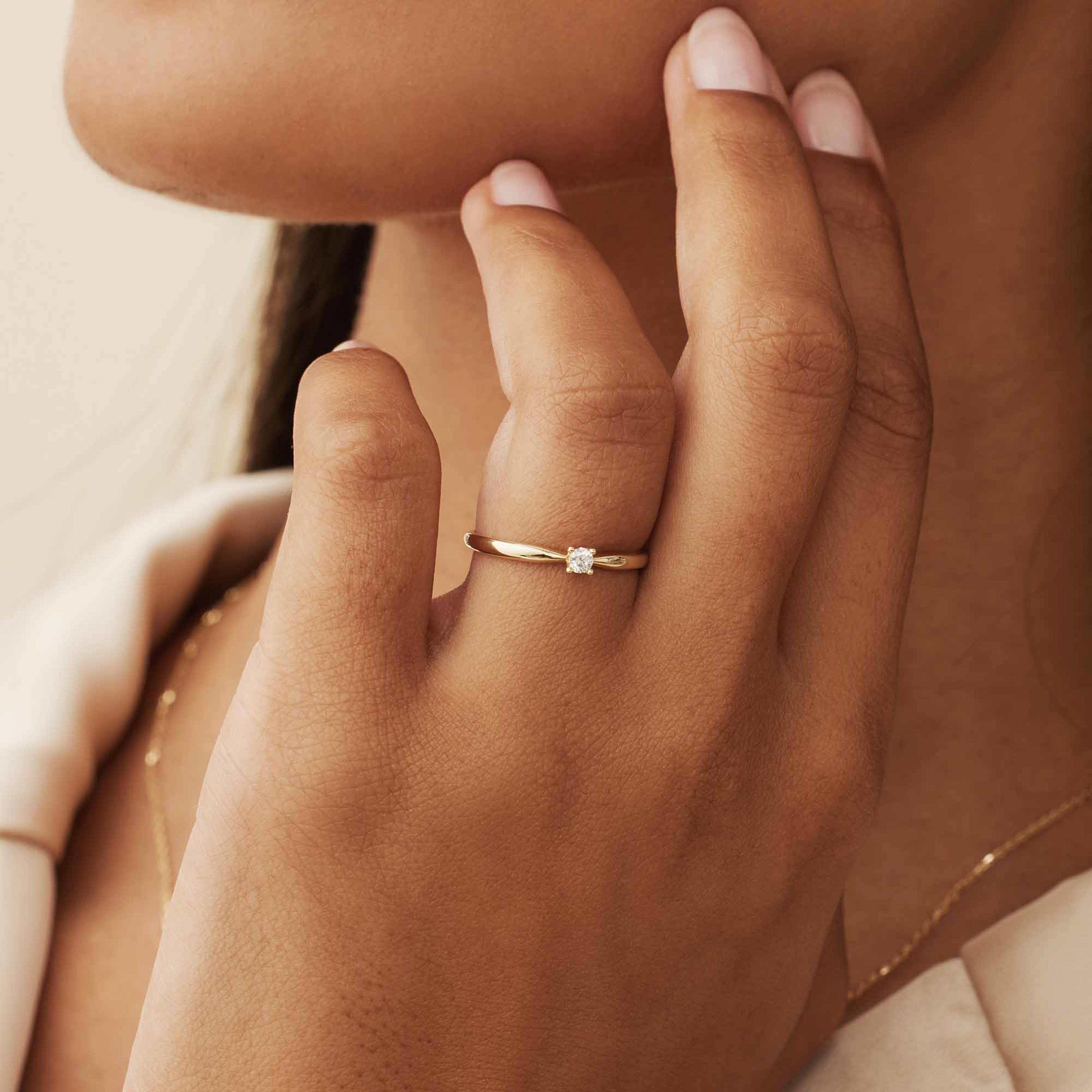 De La Paix 14 Karat Guld Ring