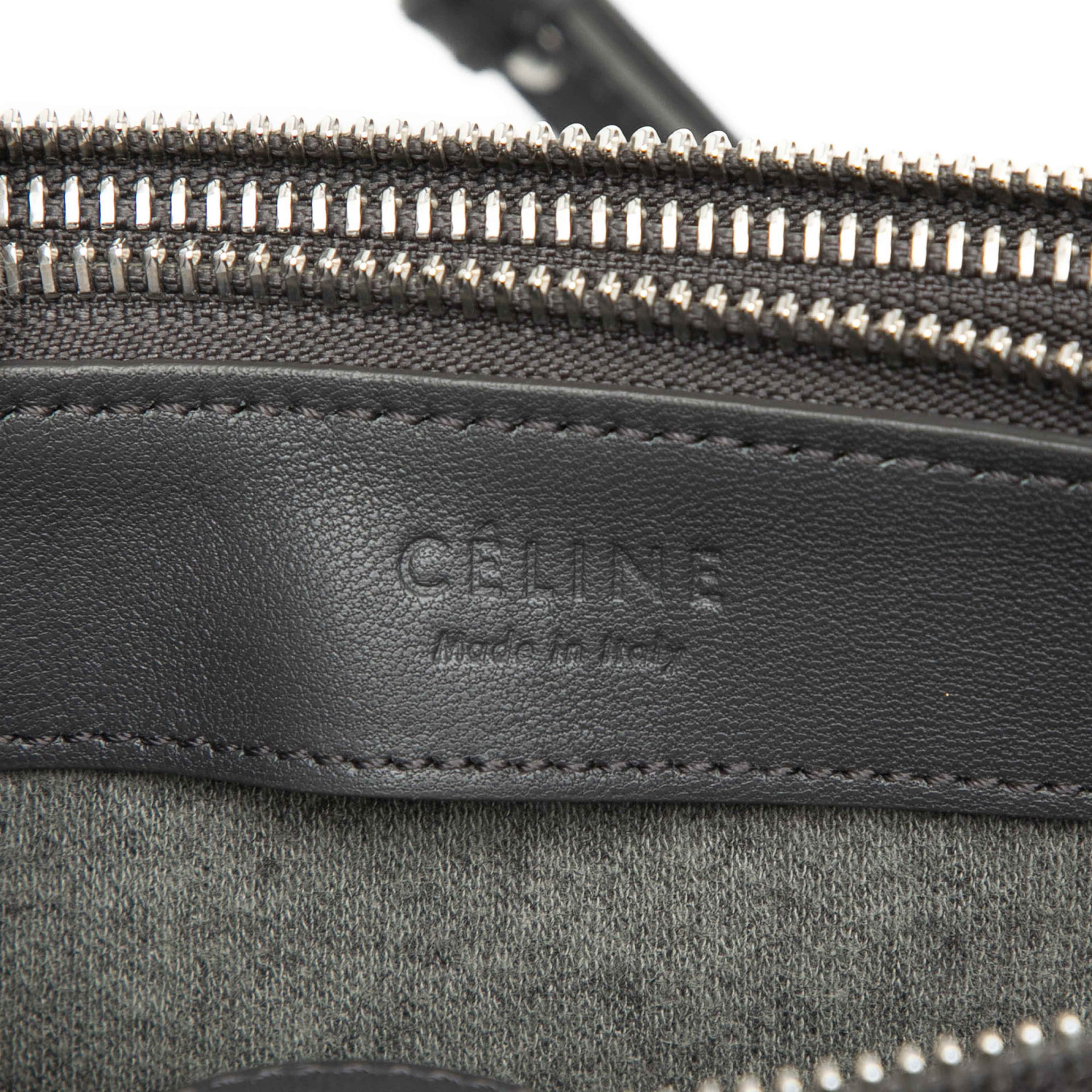 Celine Large Lambskin Trio Crossbody, från Luxclusif, i färgen black. Klicka för att öppna bilden i stort format