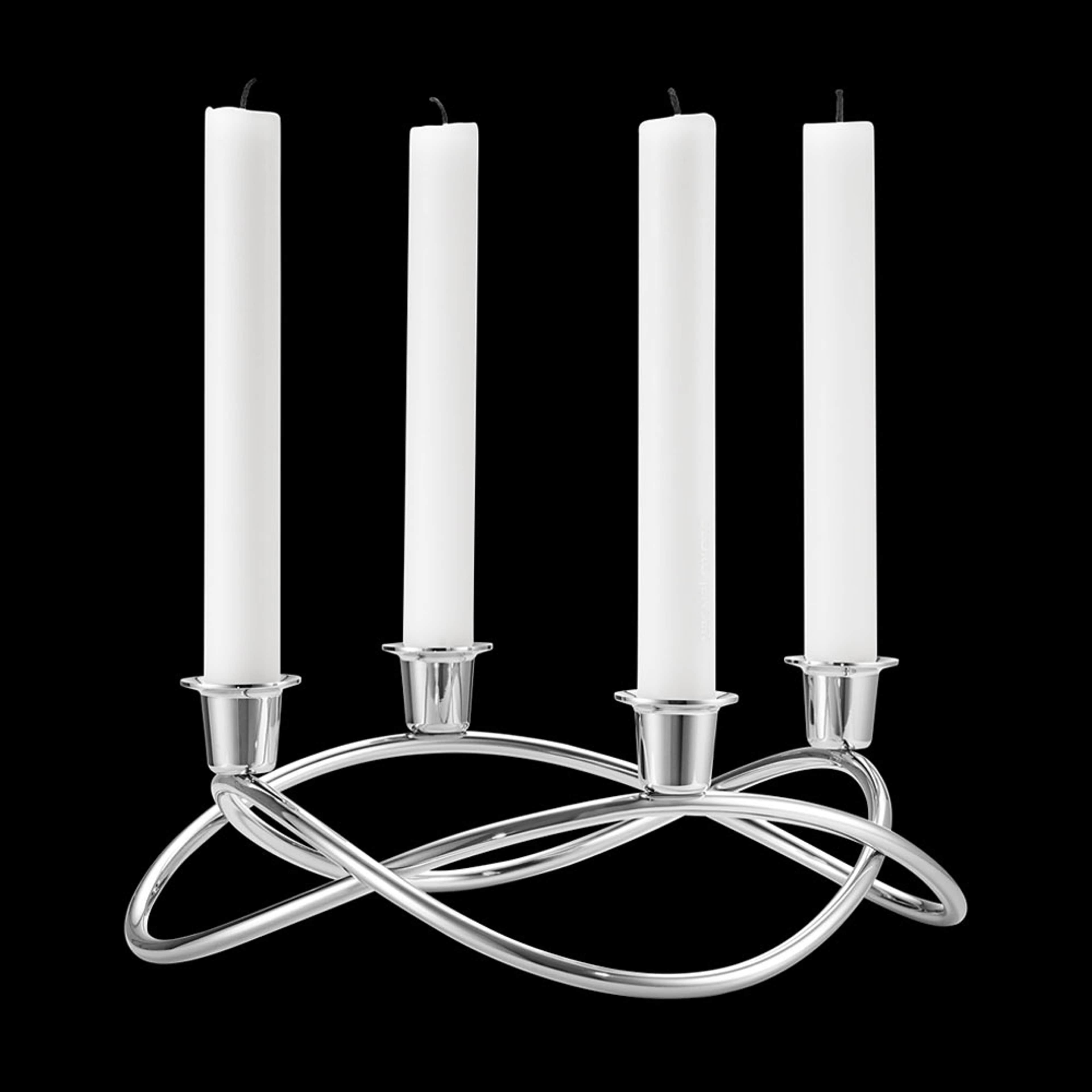 Ljusstake Season 26 cm, Silver, från Georg Jensen. Klicka för att öppna bilden i stort format