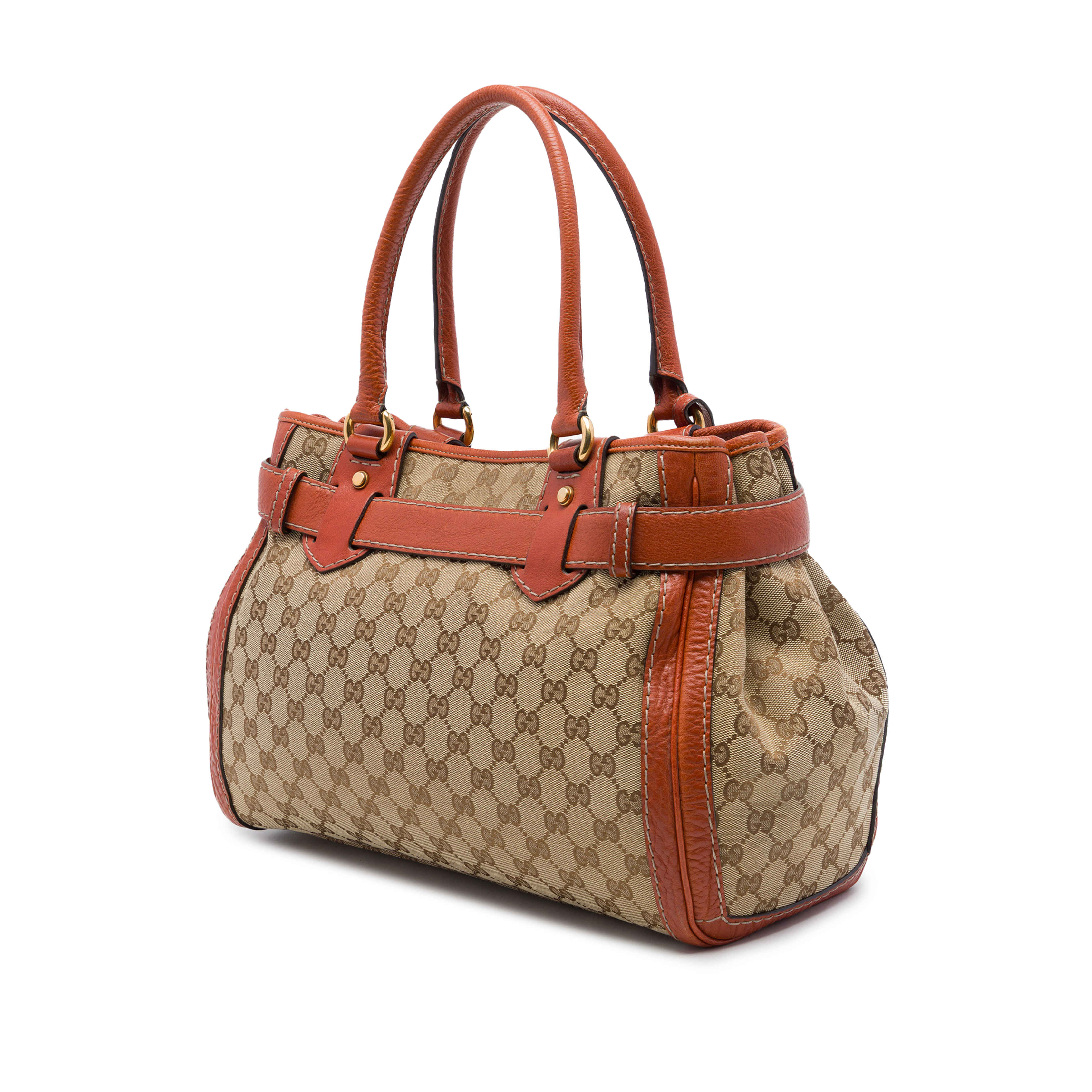 Gucci Gg Canvas Running Tote, från Luxclusif, i färgen beige. Klicka för att öppna bilden i stort format